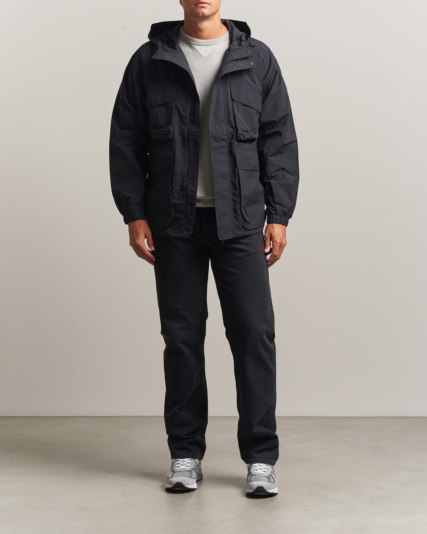 Mies | Takit | Snow Peak | Nylon Double Rip Jacket Black