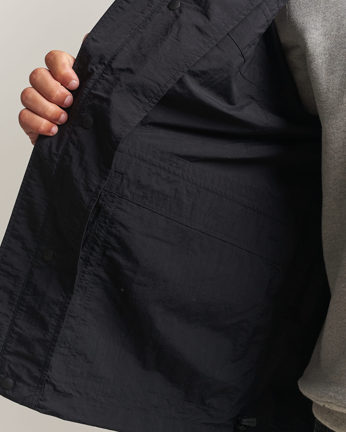 Mies | Takit | Snow Peak | Nylon Double Rip Jacket Black