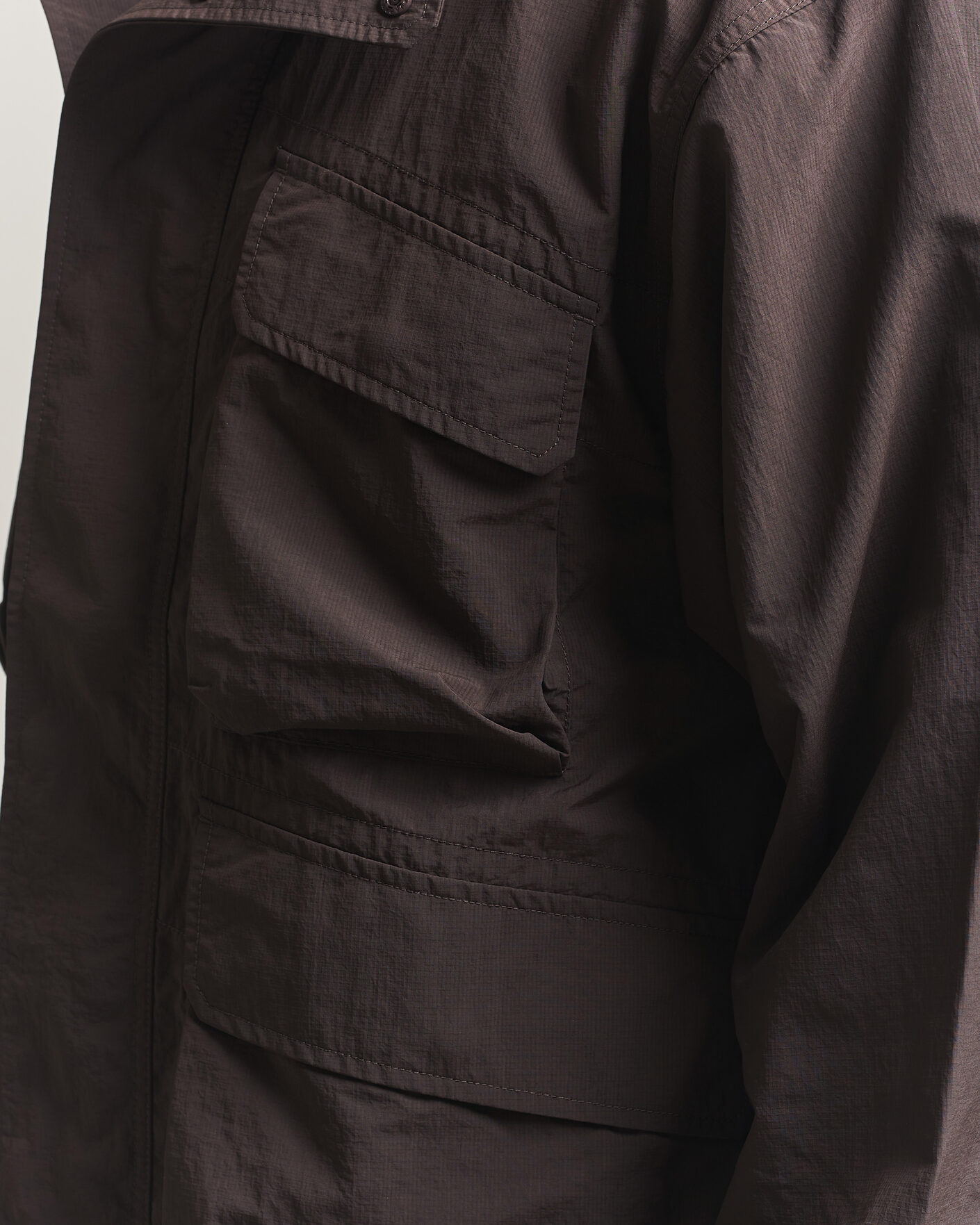 Mies | Takit | Snow Peak | Nylon Double Rip Jacket Dark Brown