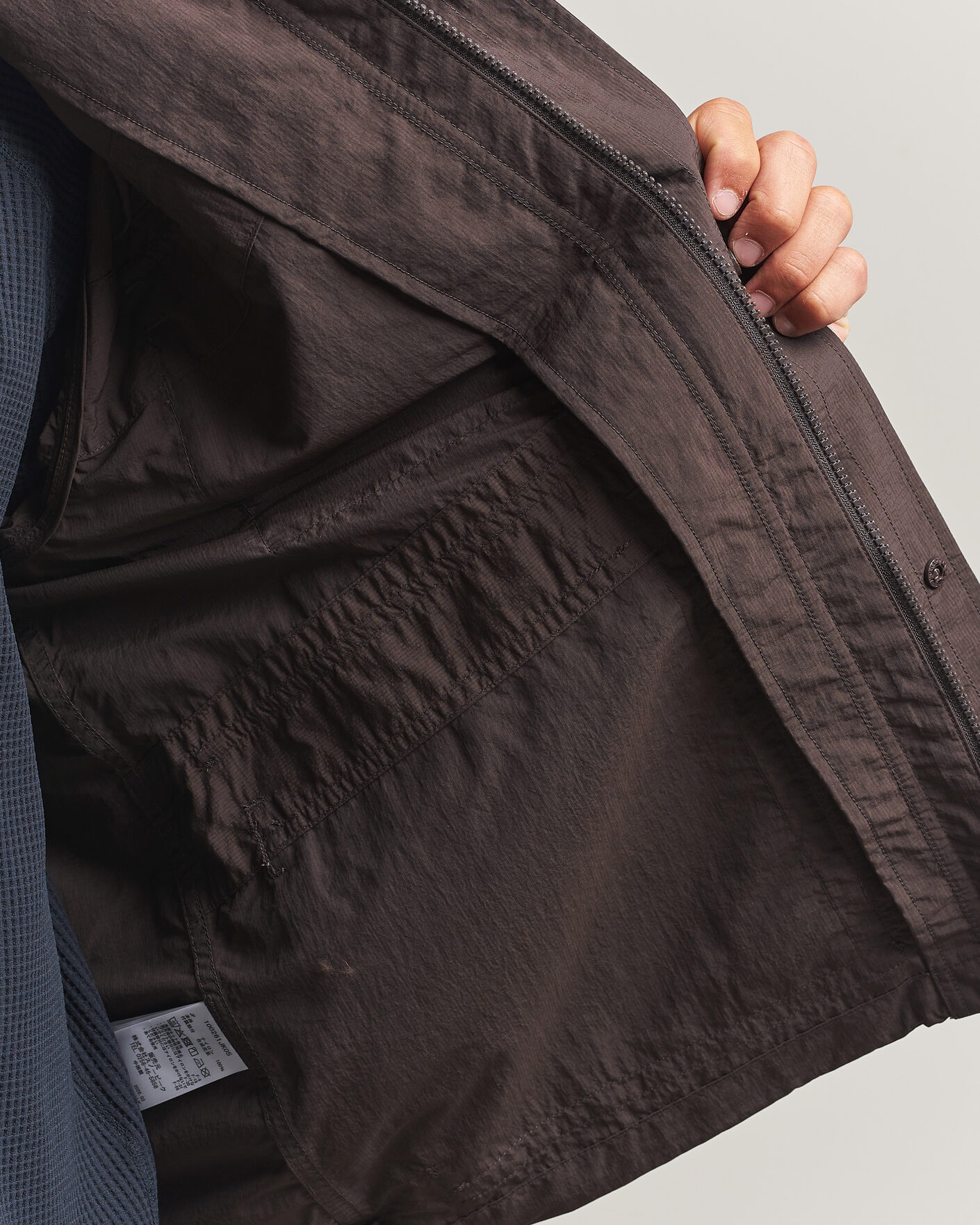 Mies | Takit | Snow Peak | Nylon Double Rip Jacket Dark Brown