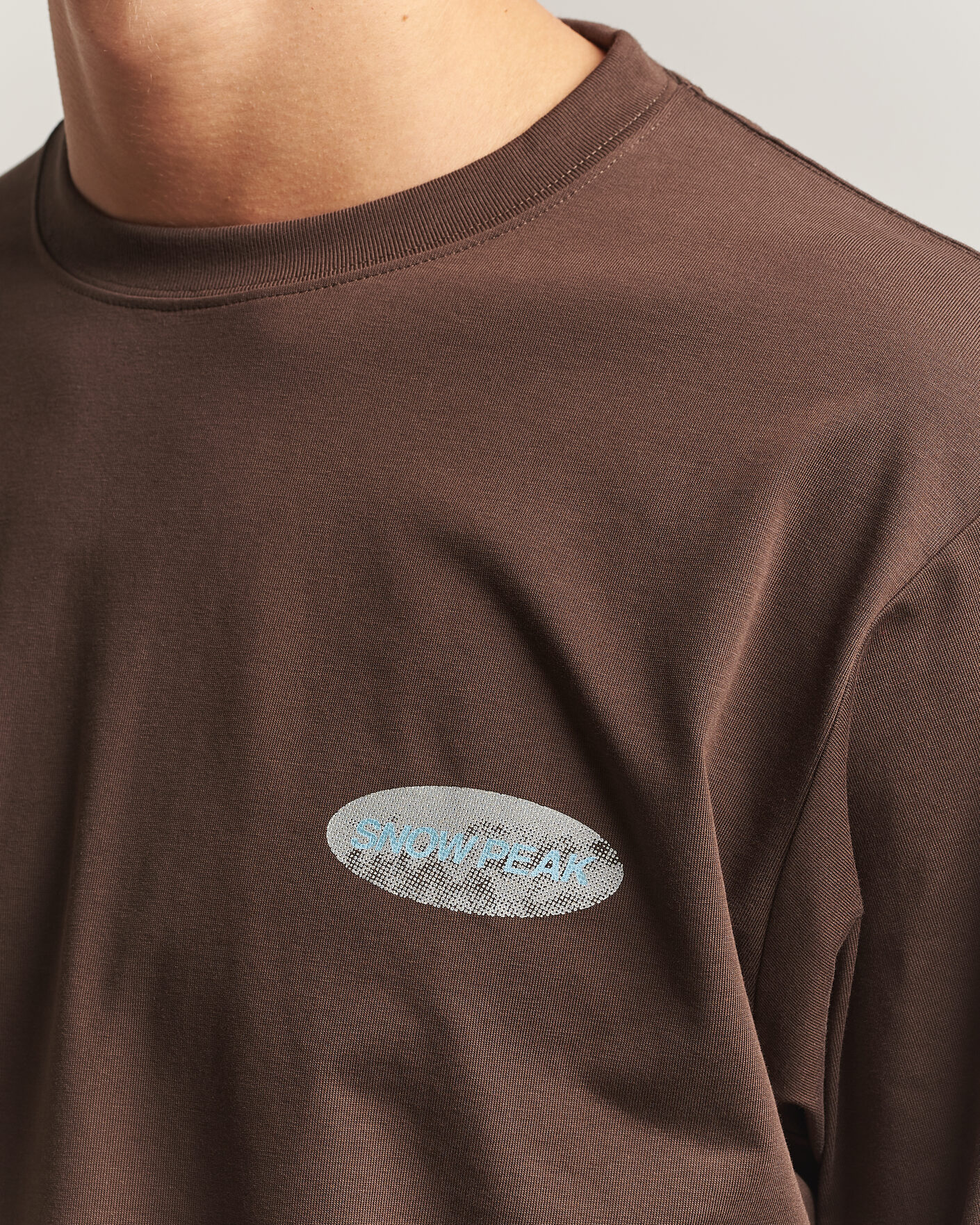 Mies | T-paidat | Snow Peak | Campscape L/S T-Shirt Brown