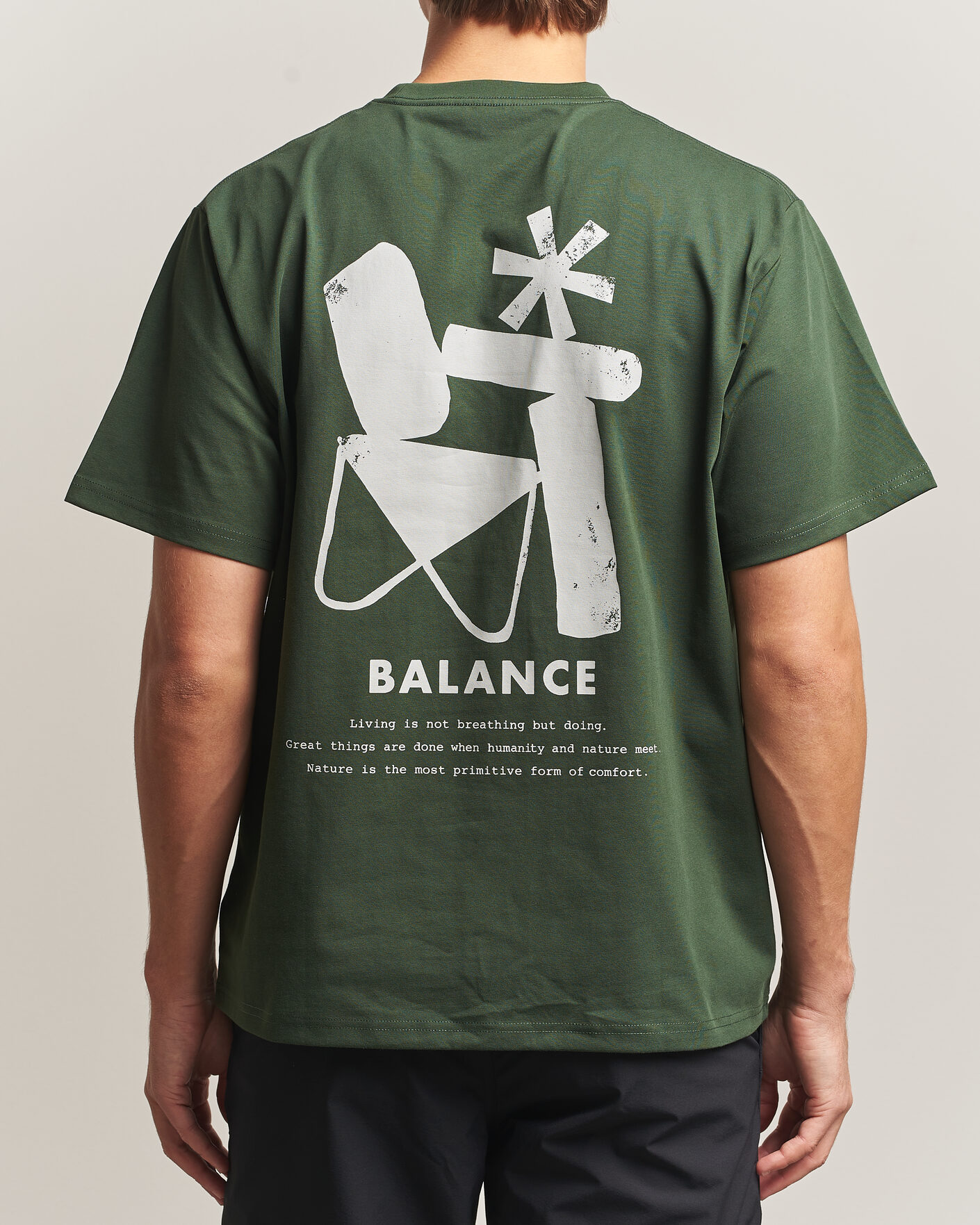 Mies | T-paidat | Snow Peak | Elemental Balance T-Shirt Dark Green