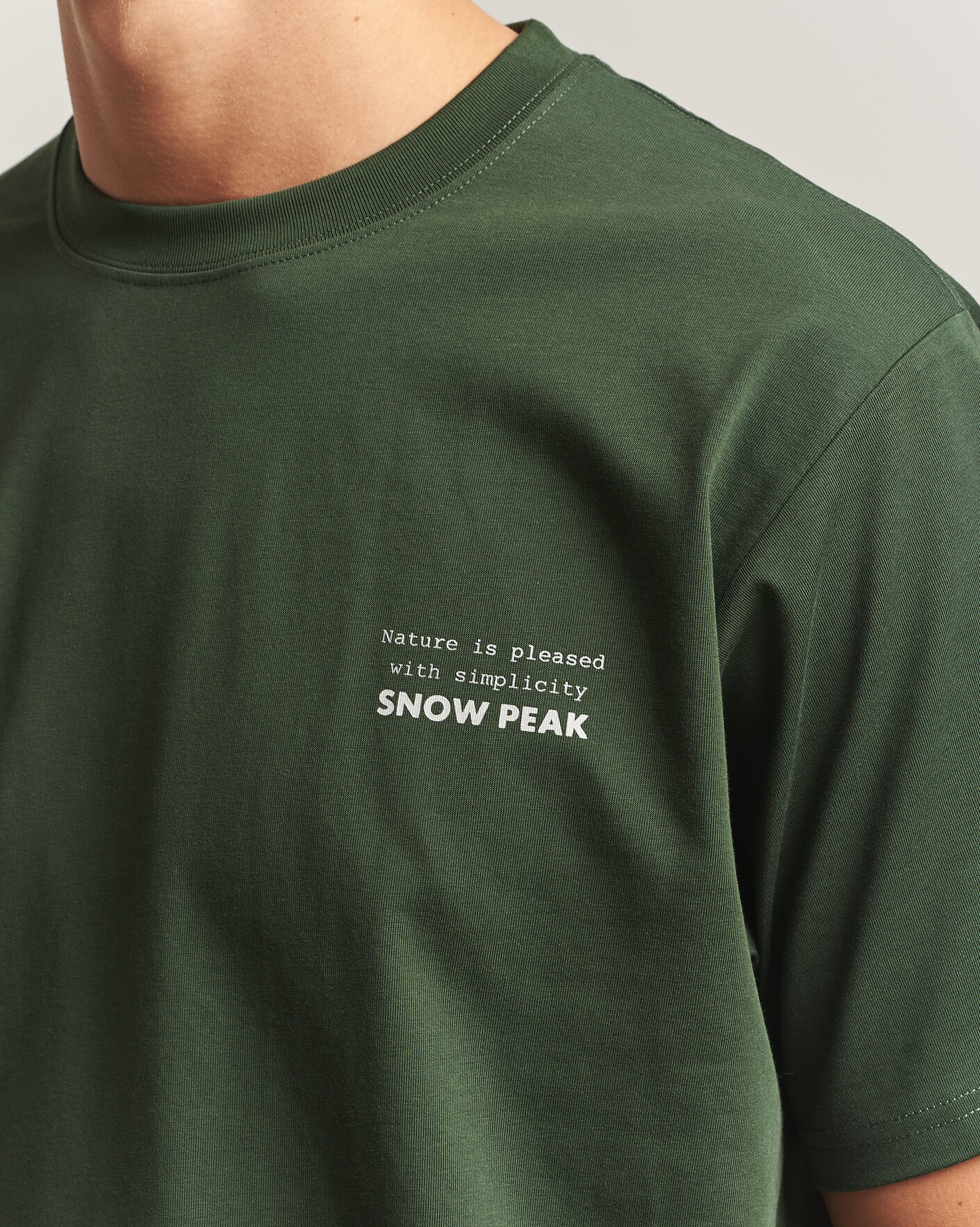 Mies | T-paidat | Snow Peak | Elemental Balance T-Shirt Dark Green