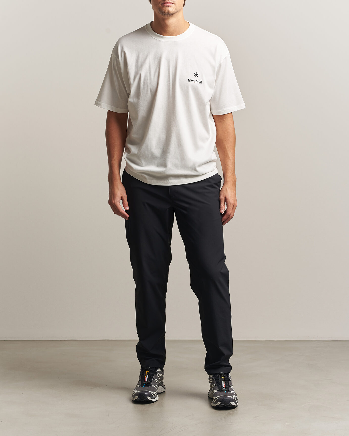 Mies | T-paidat | Snow Peak | Soft Cotton Relaxed Logo T-Shirt Off White