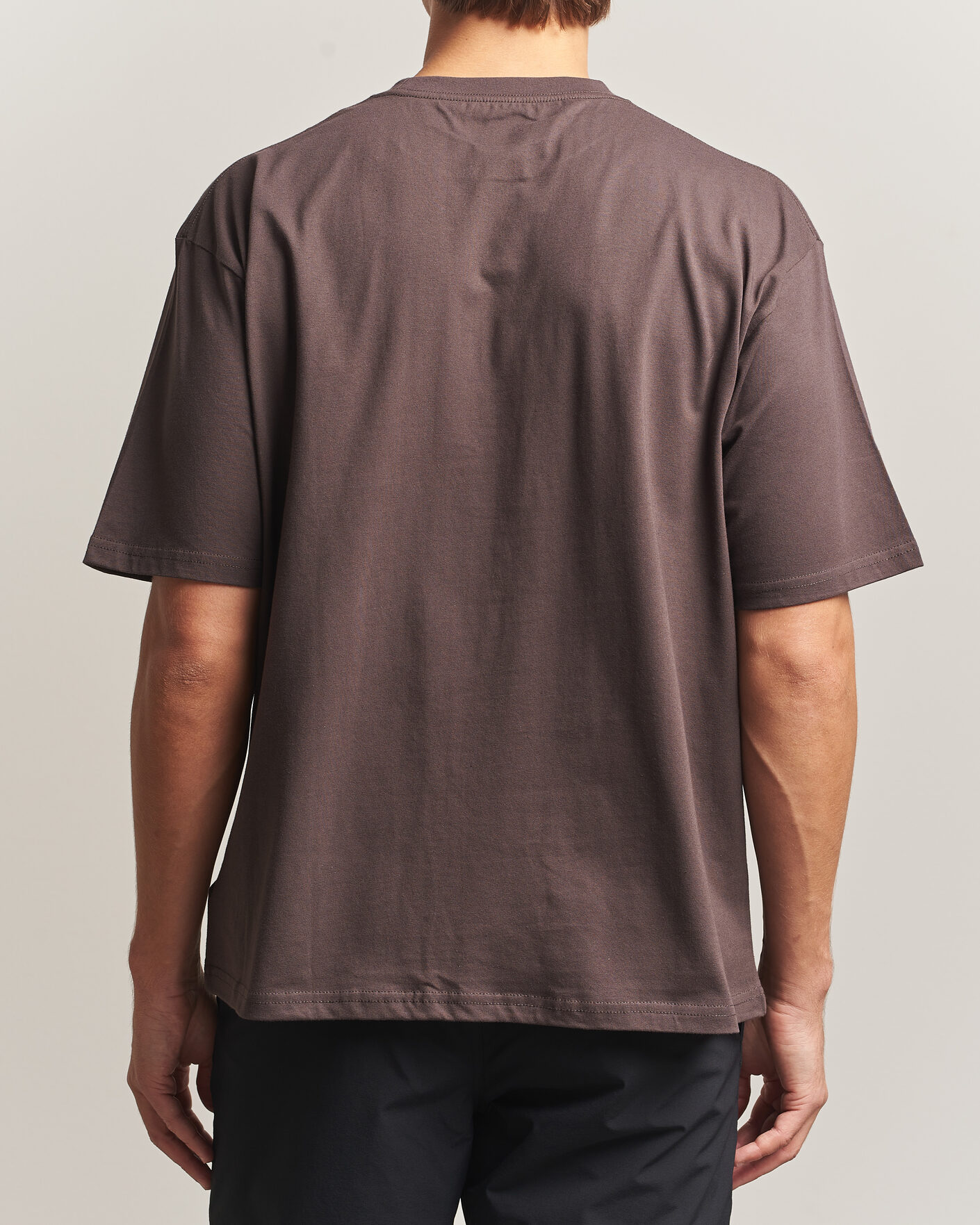 Mies | T-paidat | Snow Peak | Soft Cotton Relaxed Logo T-Shirt Brown