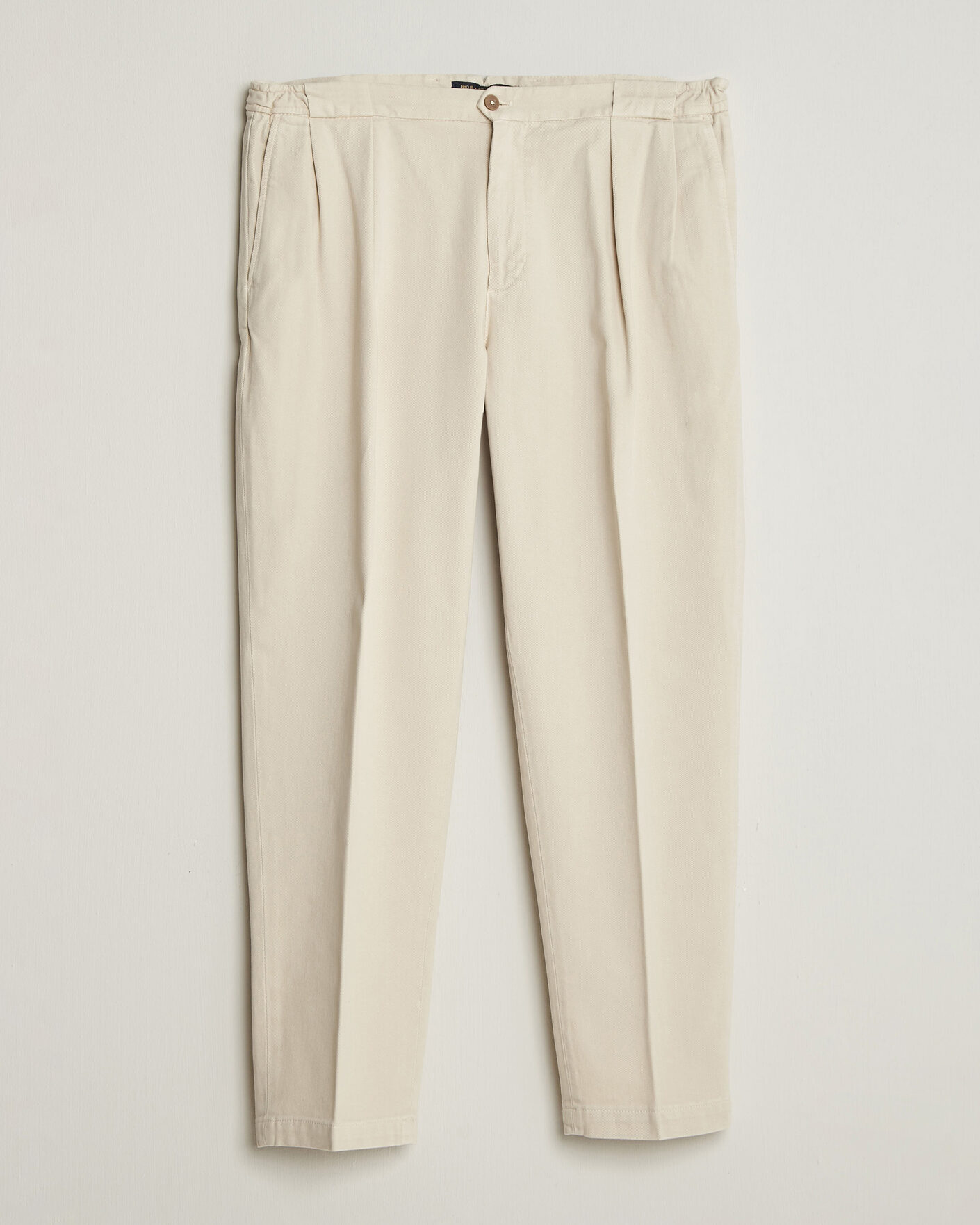 Mies | Housut | Briglia 1949 | Portobello Loose Fit Cotton Trousers Ecru