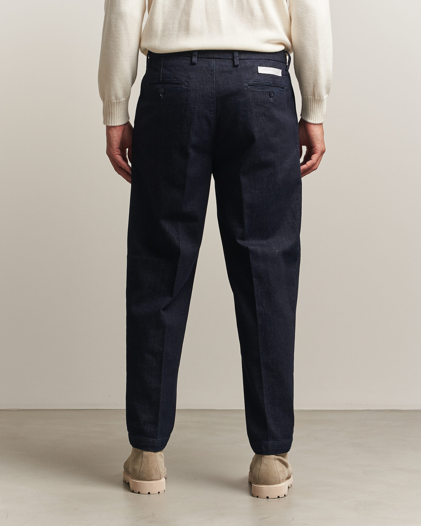 Mies | Housut | Briglia 1949 | Portobello Loose Fit Denim Trousers Dark Blue