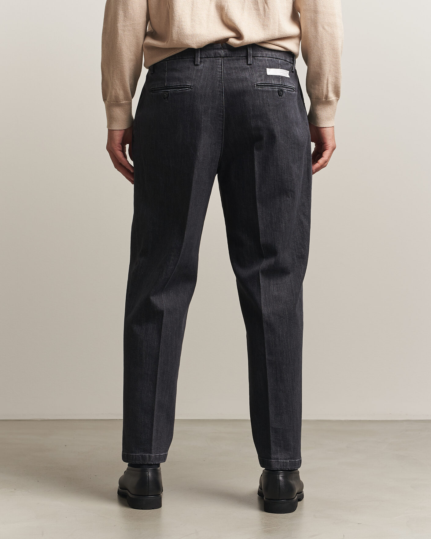 Mies | Housut | Briglia 1949 | Portobello Loose Fit Denim Trousers Grey