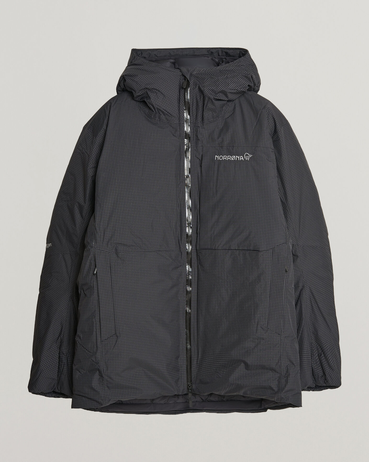 Mies | Takit | Norrøna | Trollveggen dri2 Down 800 Zip Hood Caviar Black