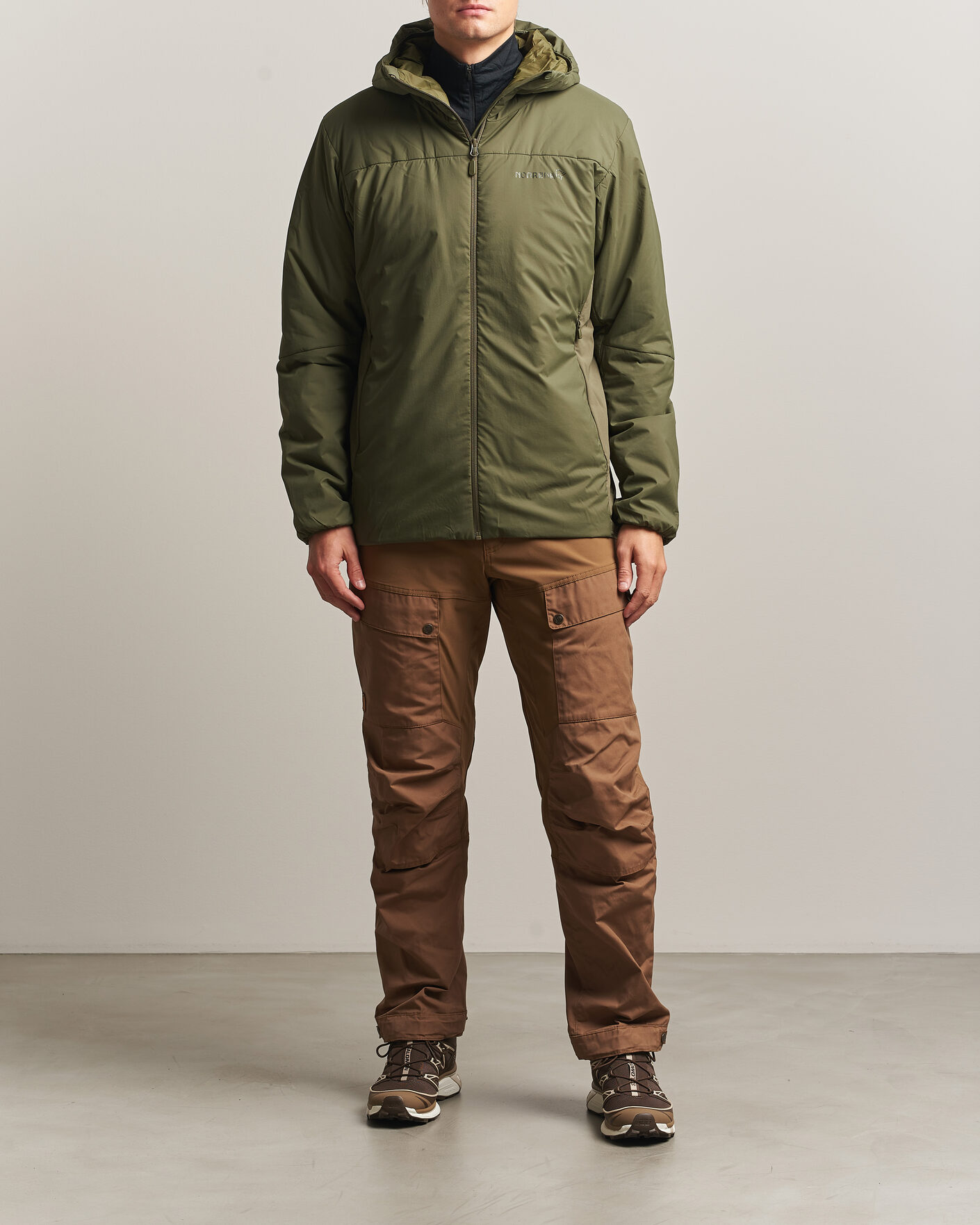Mies | Takit | Norrøna | Femund Thermo Zip Hood Olive Night