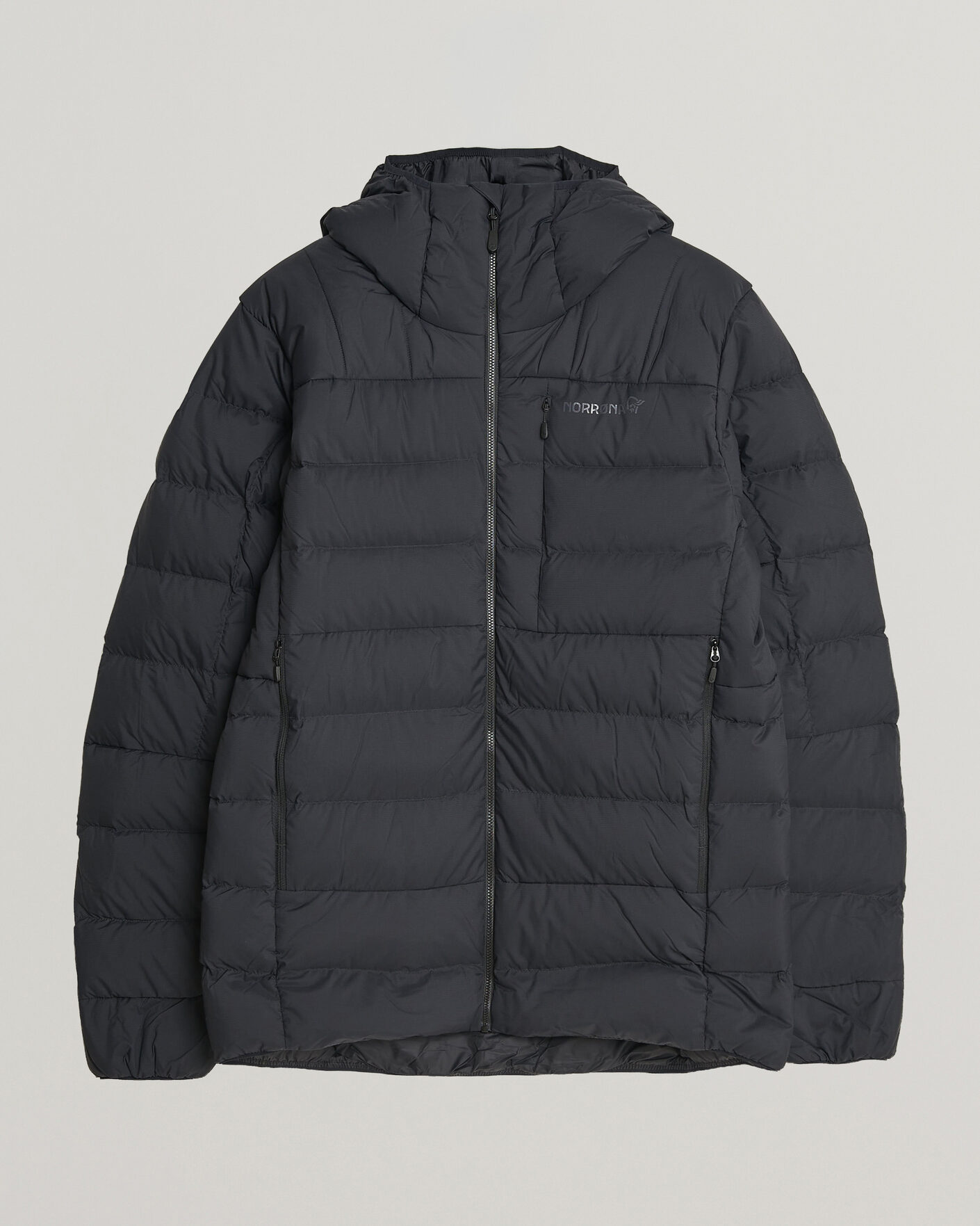 Mies | Takit | Norrøna | Femund Down 700 Zip Hood Caviar Black