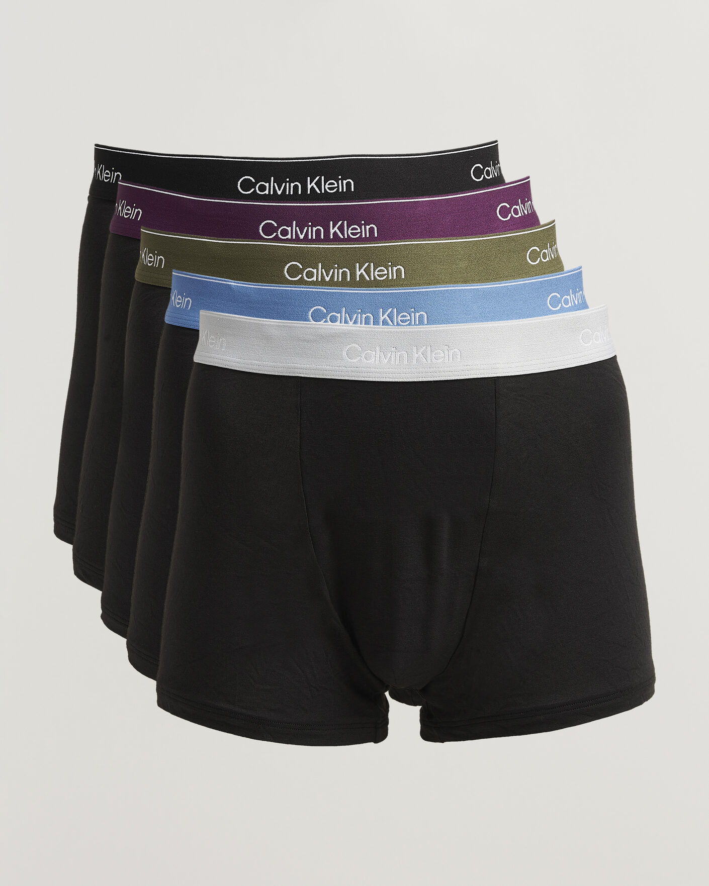 Mies | Alusvaatteet | Calvin Klein | 5-Pack Icon Cotton Stretch Relaxed Trunk Black