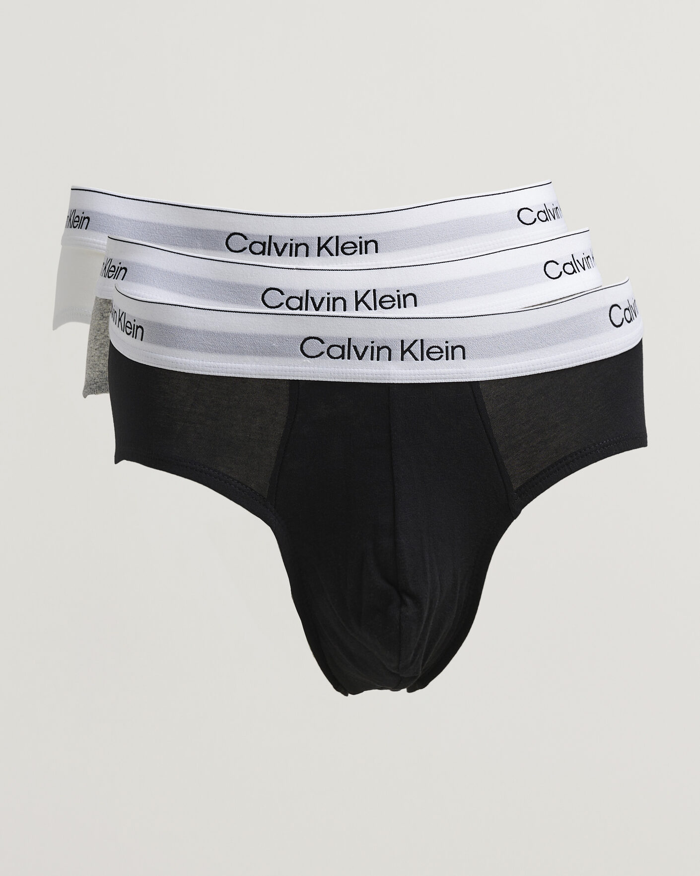 Mies | Alusvaatteet | Calvin Klein | 3-Pack Icon Cotton Stretch Hip Brief White/Black/Grey