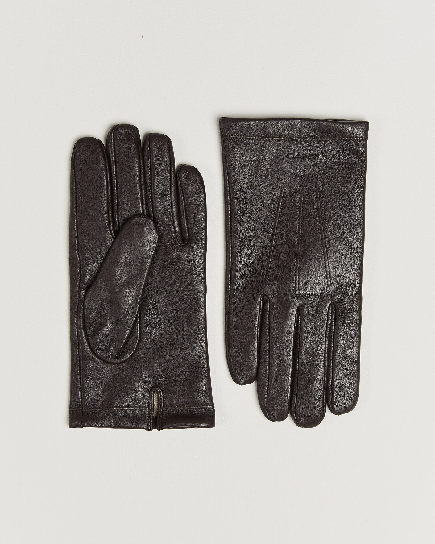 Mies | Käsineet | Gant | Cashmere Lined Leather Glove Deep Brown