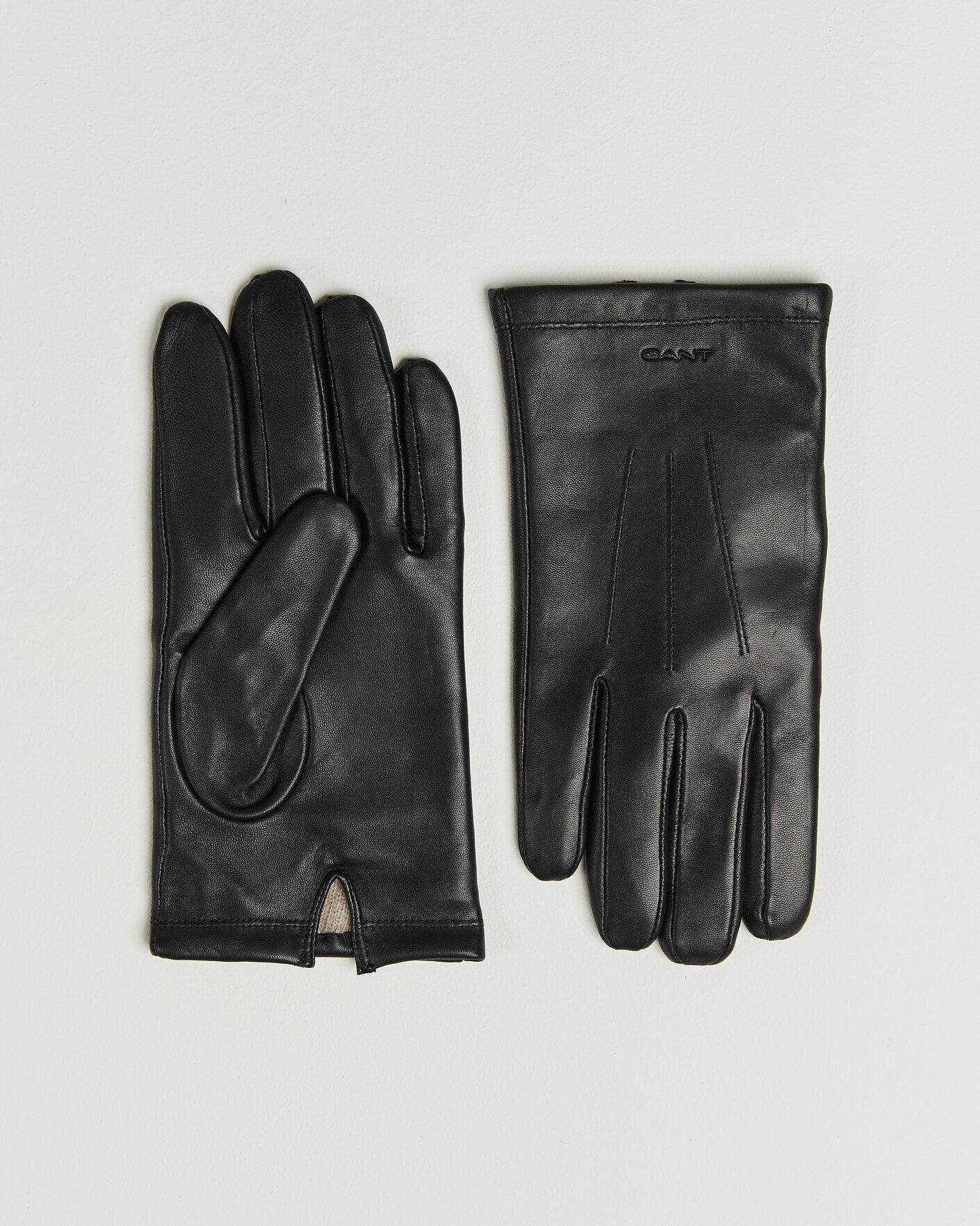 Mies | Käsineet | Gant | Cashmere Lined Leather Glove Black