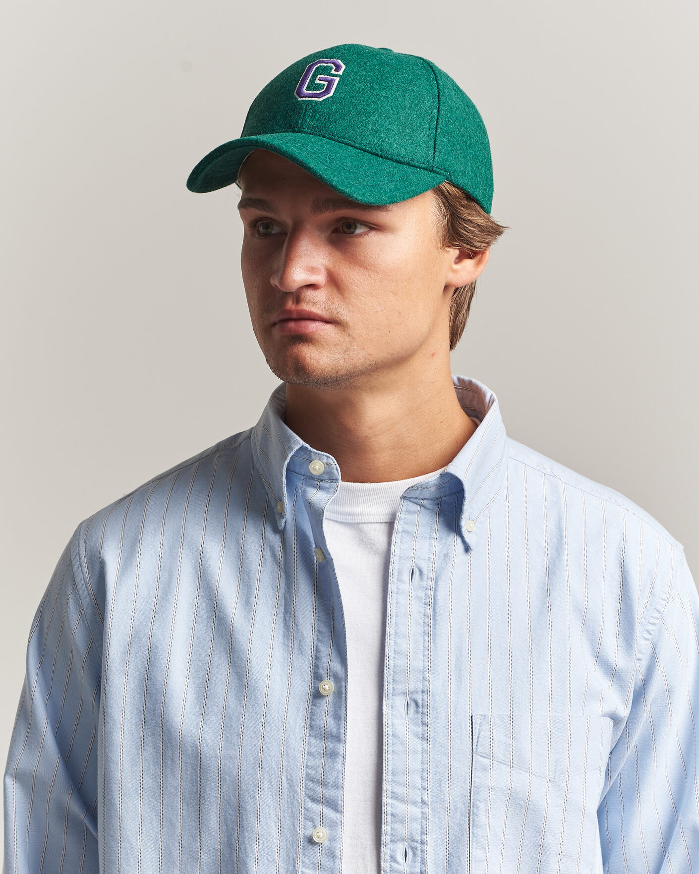 Mies | Päähineet | Gant | G Badge Wool Melton Cap Dark Emerald