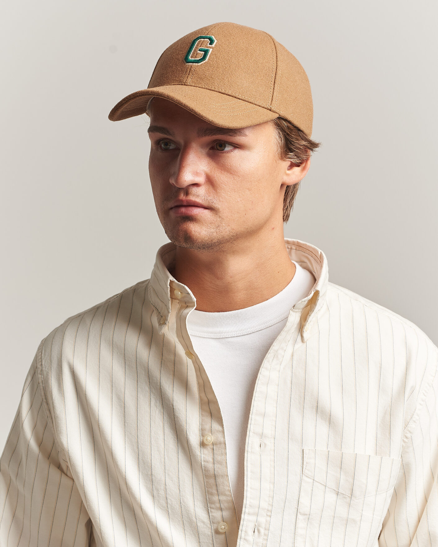 Mies | Päähineet | Gant | G Badge Wool Melton Cap Autumn Yellow