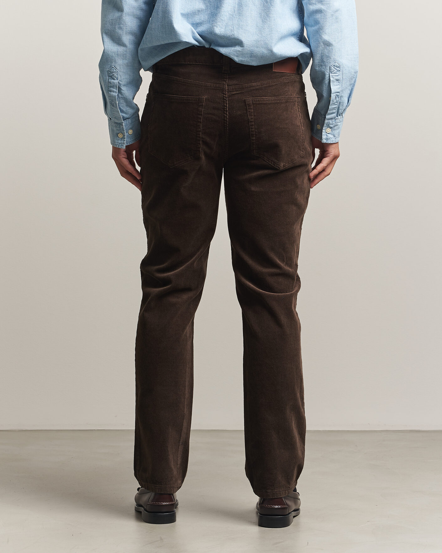 Mies | Housut | Gant | Regular Fit Corduroy 5-Pocket Pants Black Brown