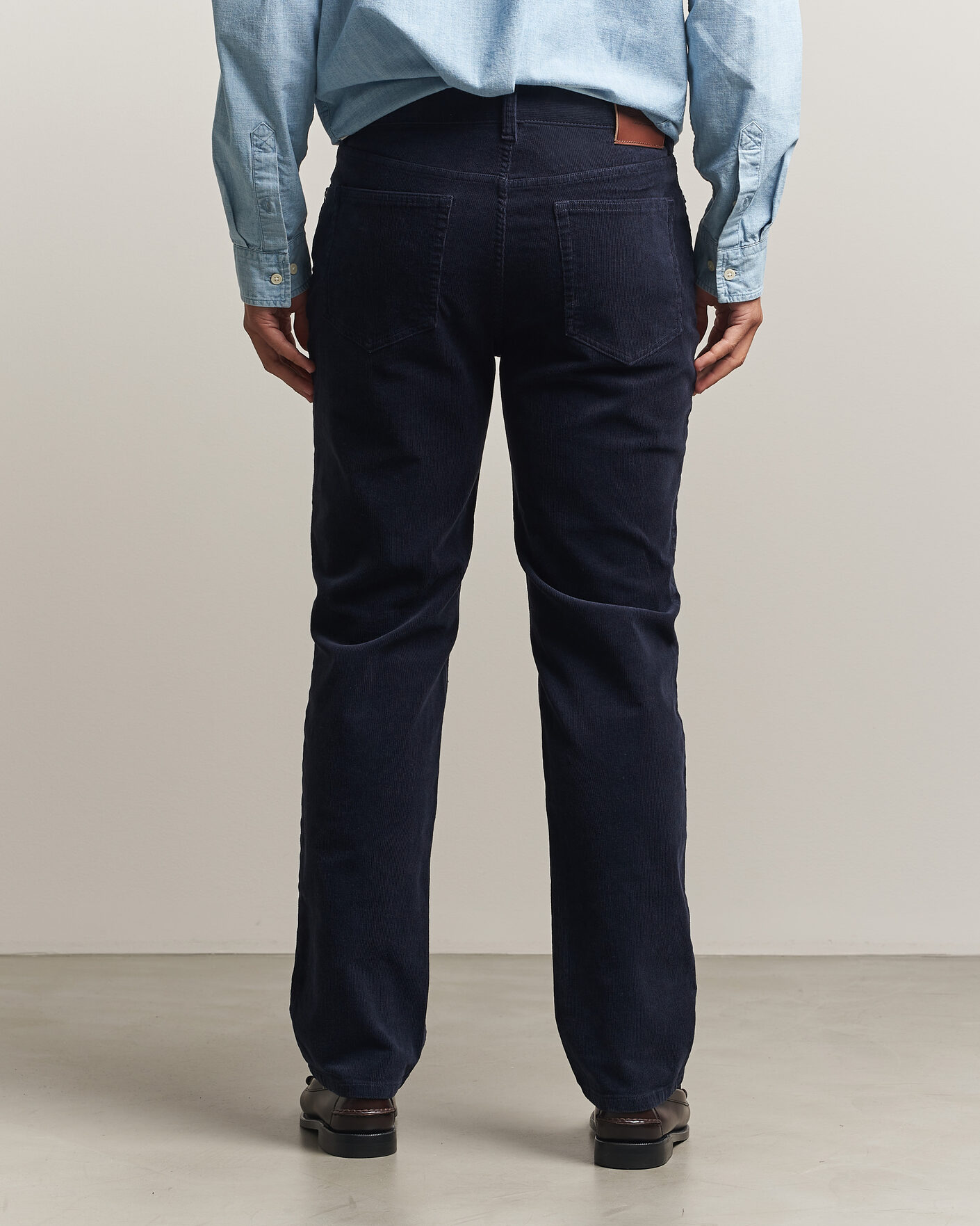 Mies | Housut | Gant | Regular Fit Corduroy 5-Pocket Pants Evening Blue