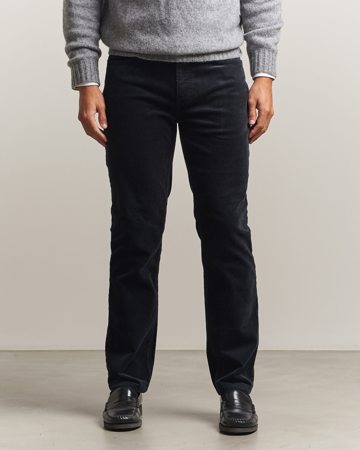 Mies | Housut | Gant | Regular Fit Corduroy 5-Pocket Pants Black
