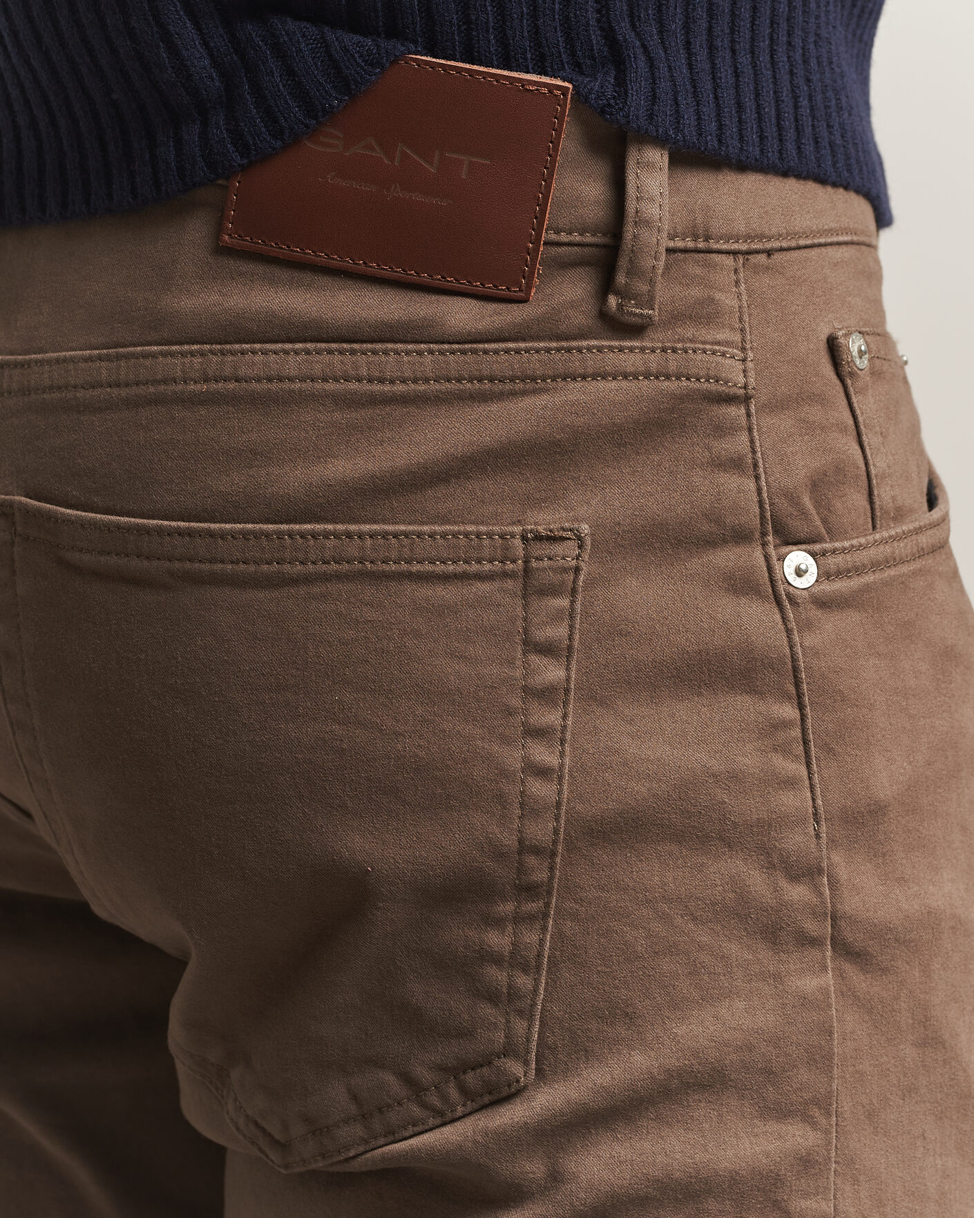 Mies | Housut | Gant | Regular Fit Moleskin 5-Pocket Pants Faded Taupe