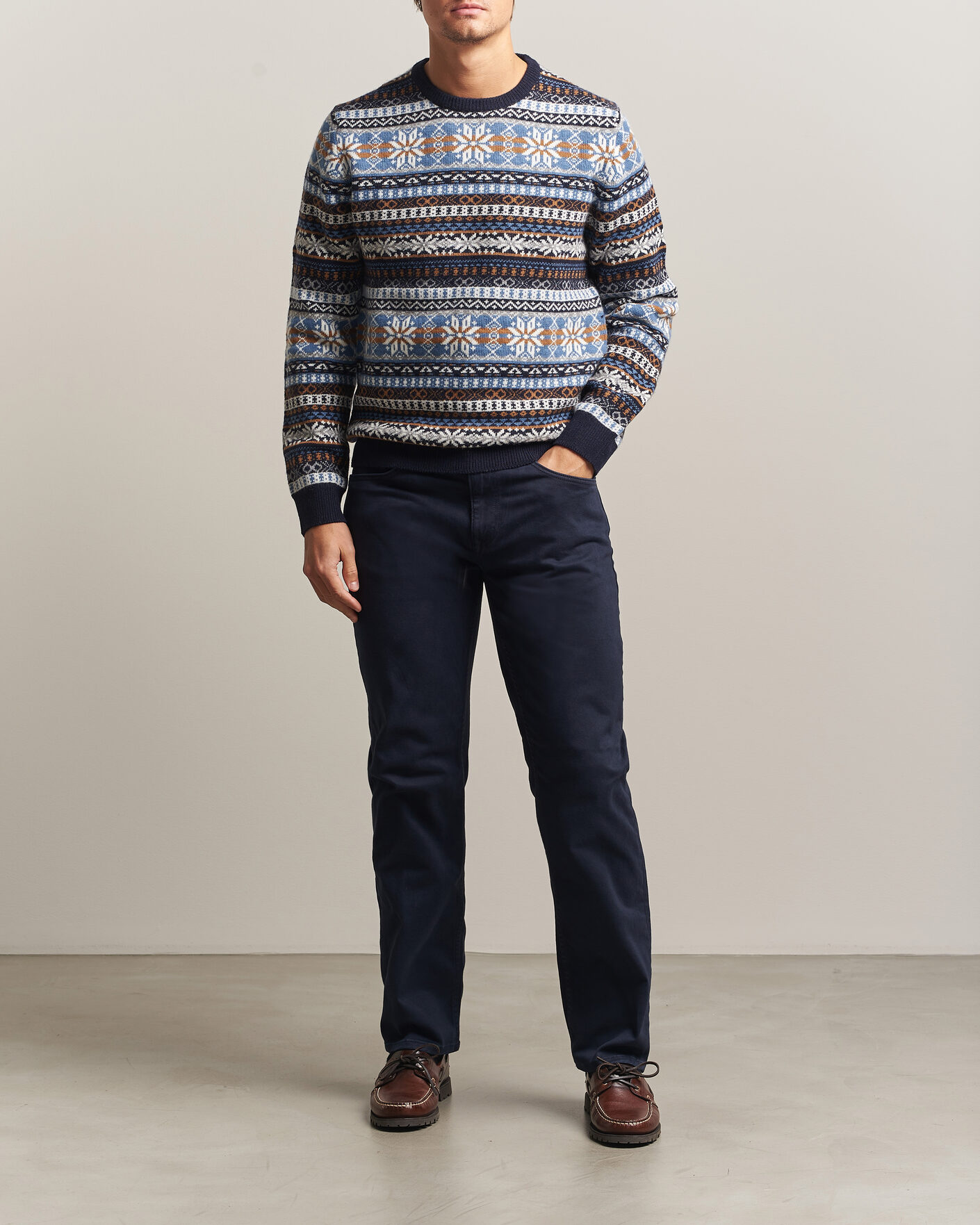 Mies | Housut | Gant | Regular Fit Moleskin 5-Pocket Pants Evening Blue