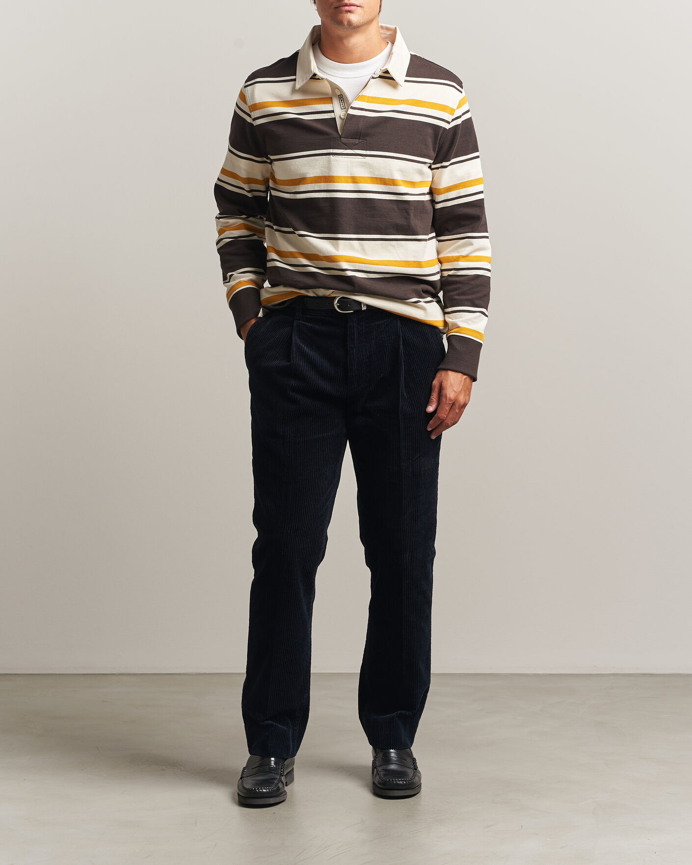 Mies | Housut | Gant | Corduroy Trousers Evening Blue