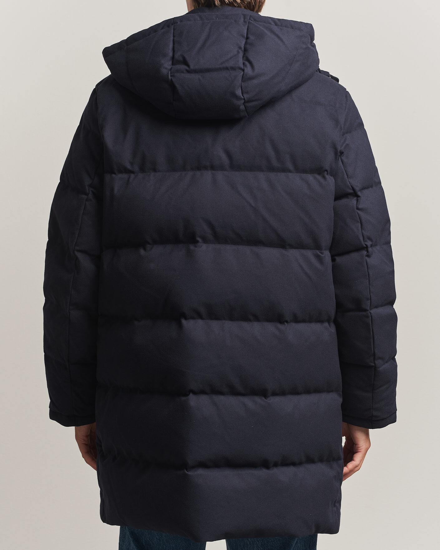Mies | Takit | Gant | Flannel Down Hooded Parka Evening Blue