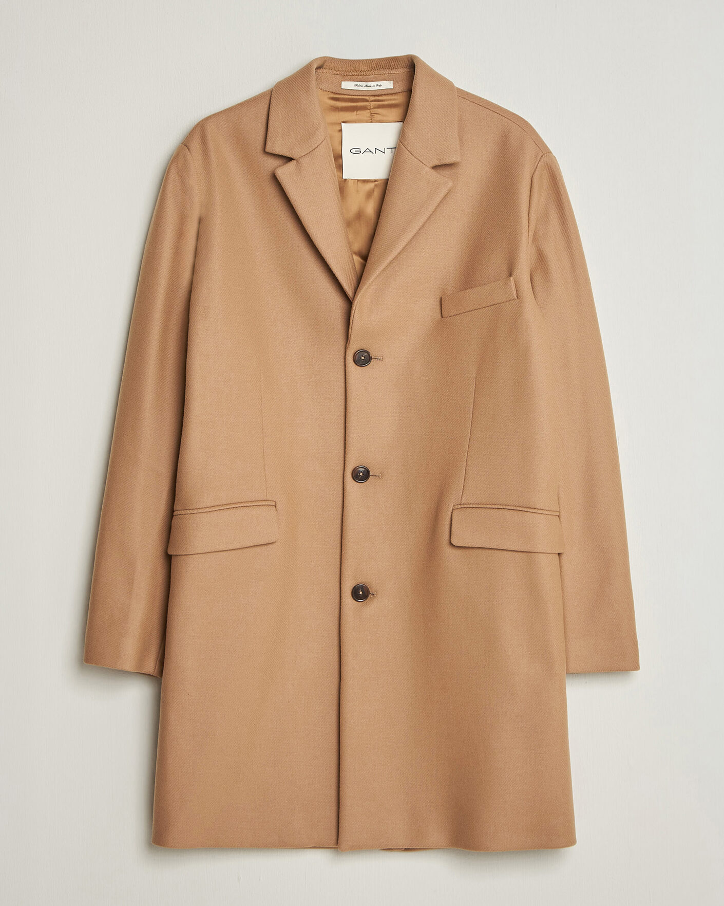 Mies | Takit | Gant | Classic Wool/Cashmere Coat Light Taupe