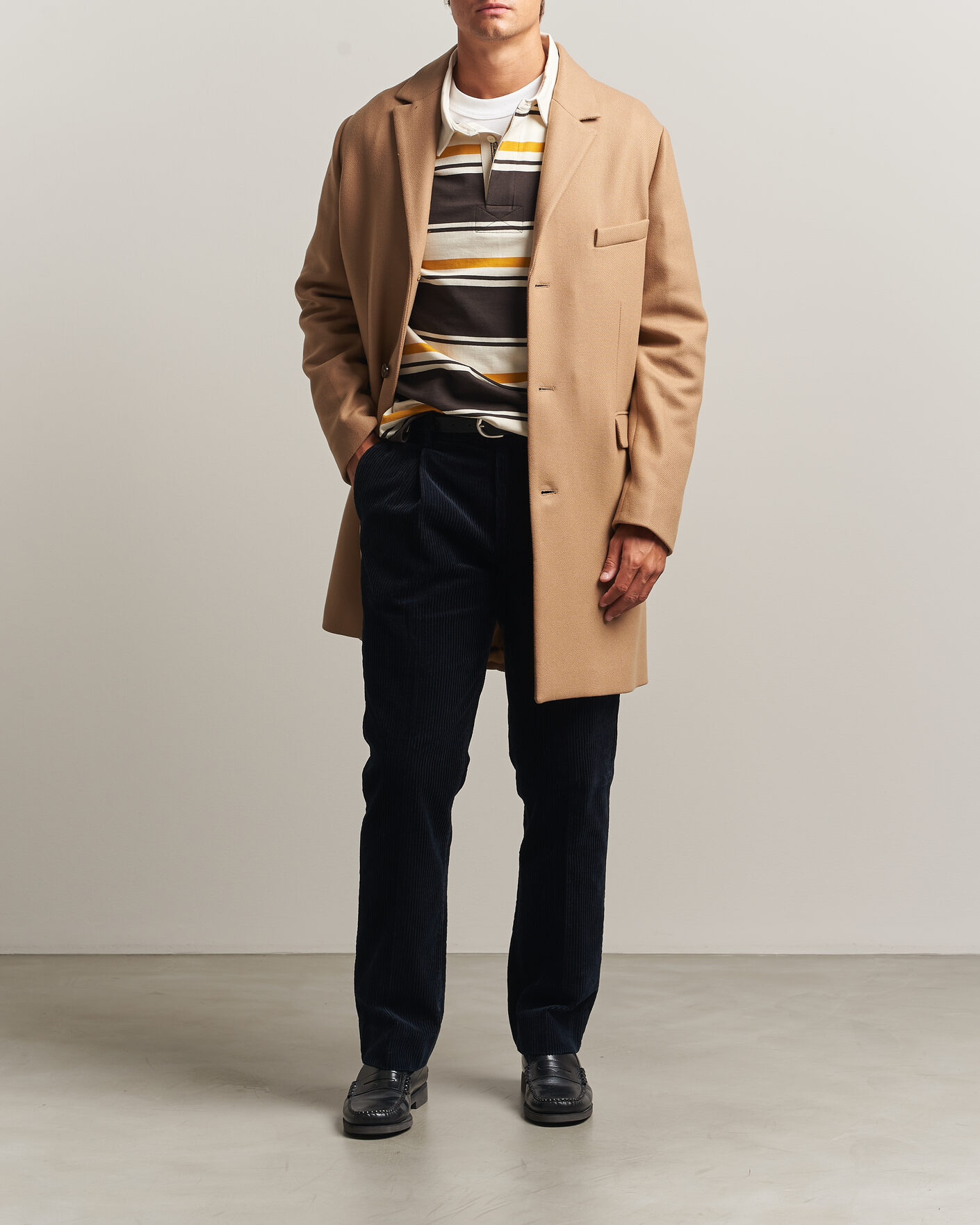 Mies | Takit | Gant | Classic Wool/Cashmere Coat Light Taupe