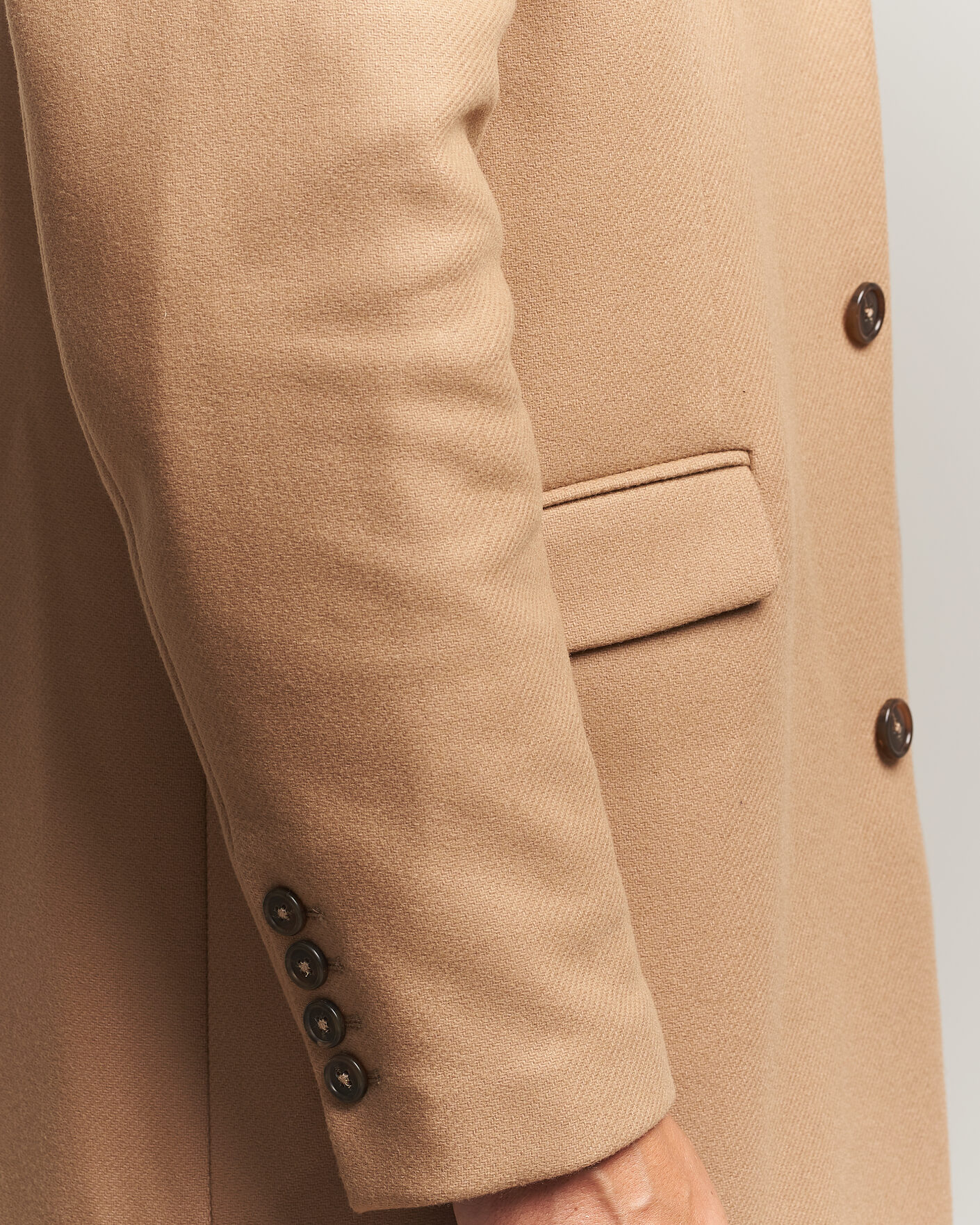 Mies | Takit | Gant | Classic Wool/Cashmere Coat Light Taupe