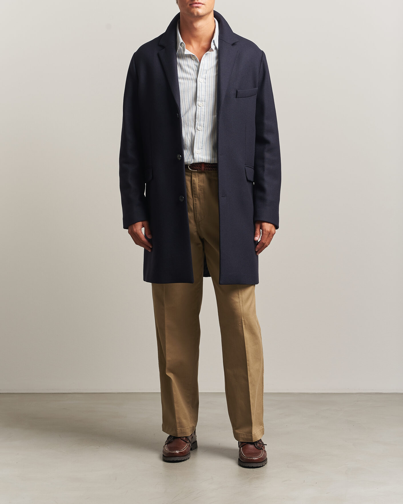 Mies | Takit | Gant | Classic Wool/Cashmere Coat Evening Blue