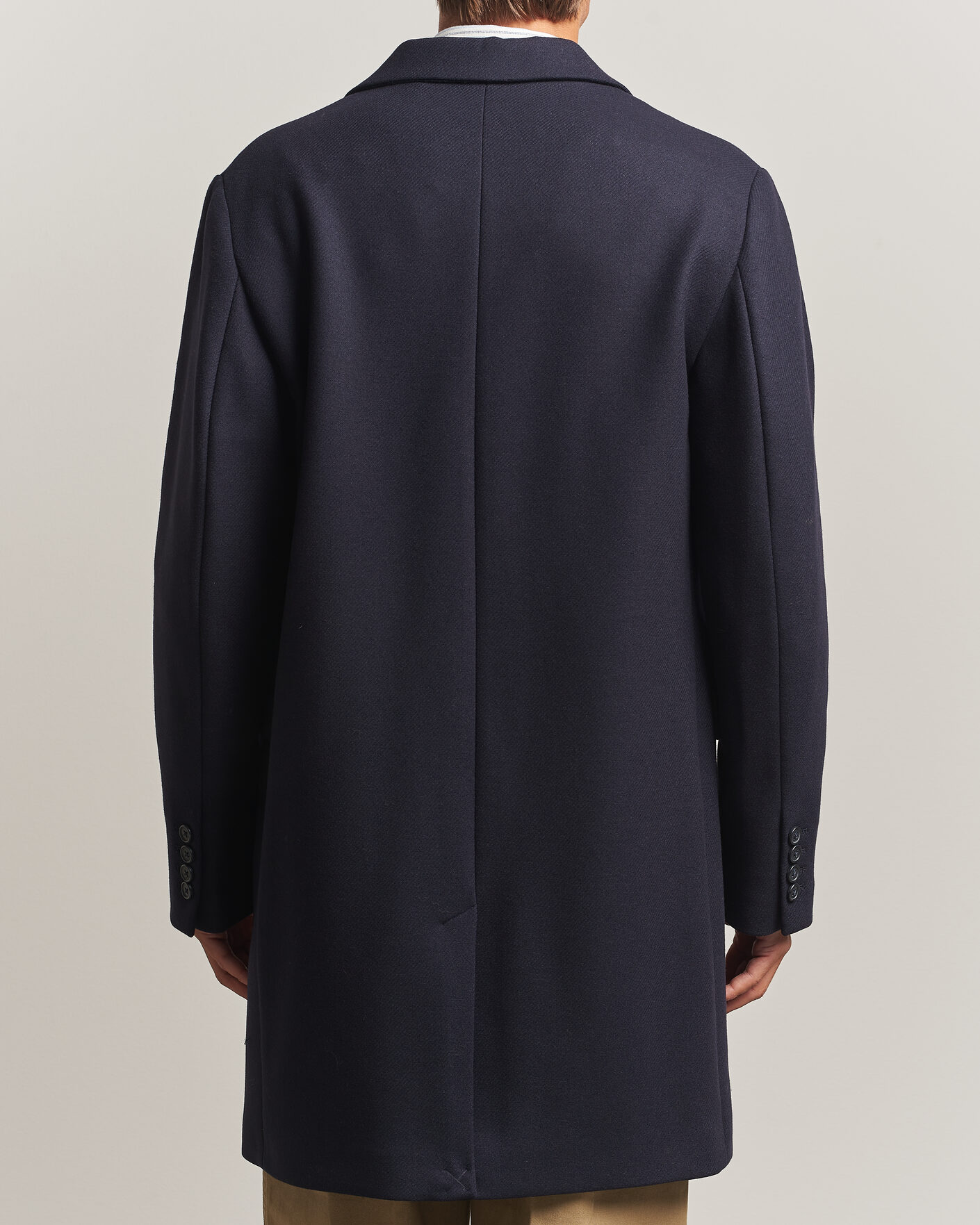 Mies | Takit | Gant | Classic Wool/Cashmere Coat Evening Blue