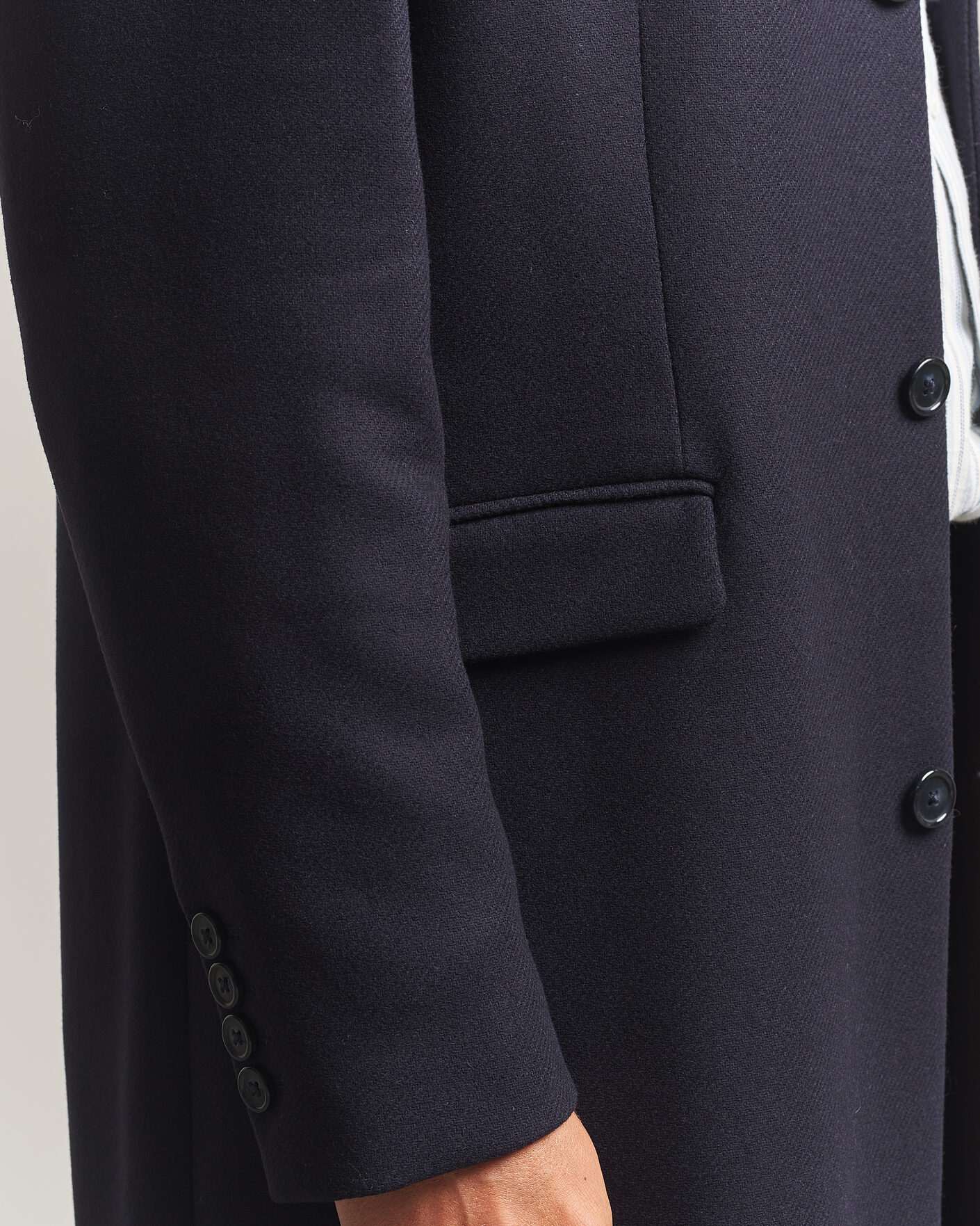 Mies | Takit | Gant | Classic Wool/Cashmere Coat Evening Blue