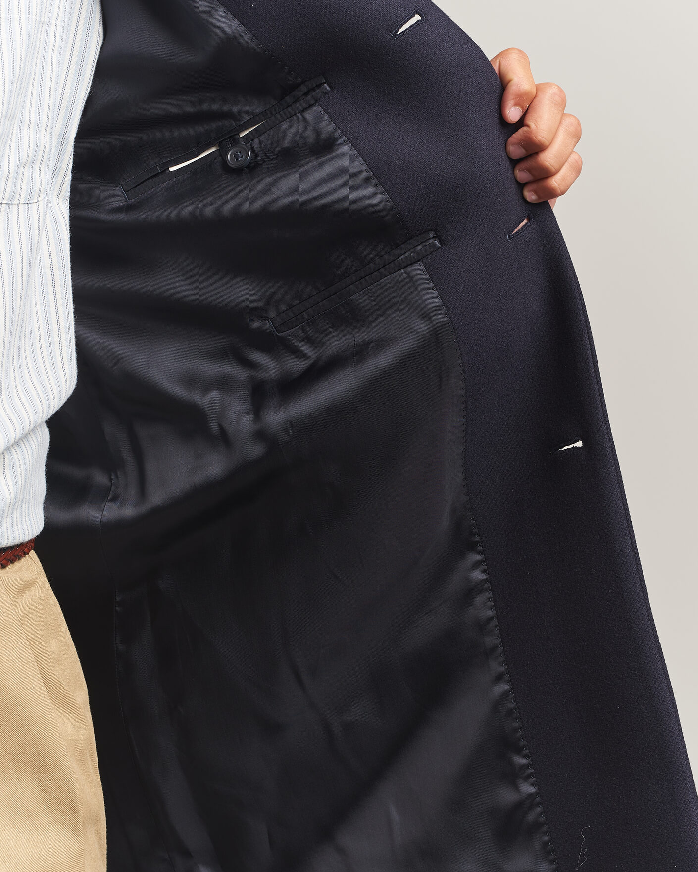 Mies | Takit | Gant | Classic Wool/Cashmere Coat Evening Blue