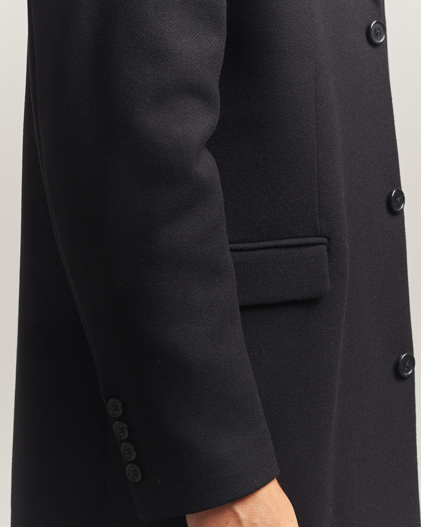 Mies | Takit | Gant | Classic Wool/Cashmere Coat Black