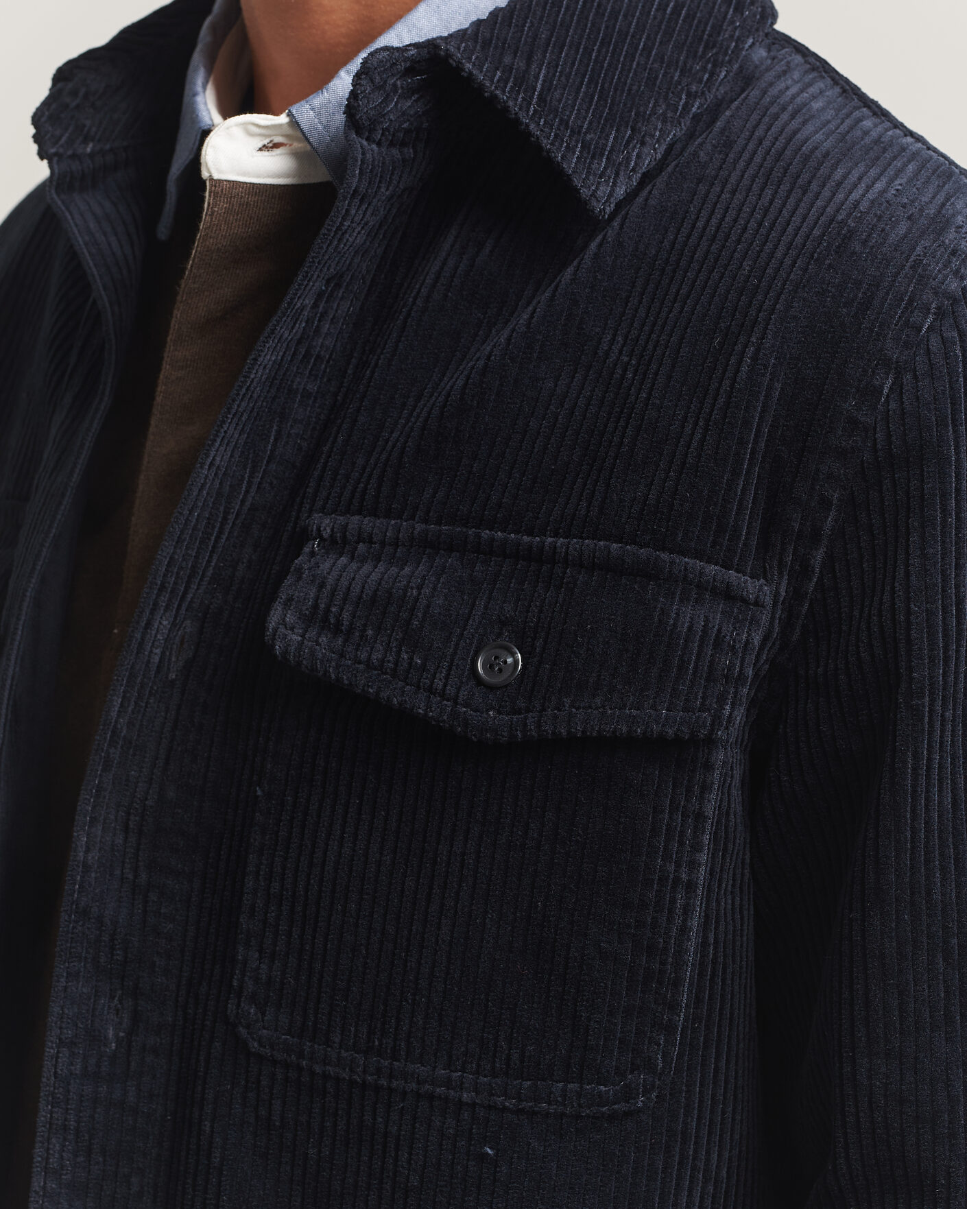 Mies | Kauluspaidat | Gant | Regular Fit Corduroy Overshirt Evening Blue