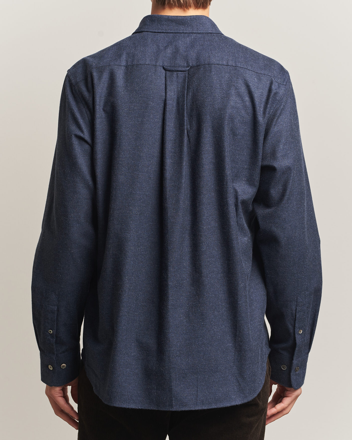 Mies | Kauluspaidat | Gant | Regular Fit Flannel Shirt Dark Navy Melange