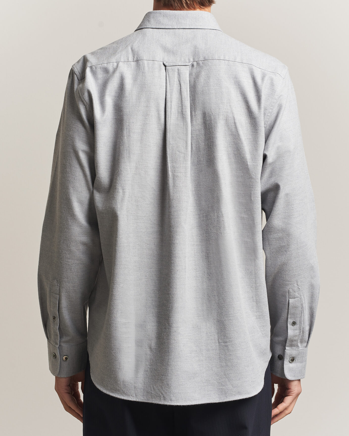 Mies | Kauluspaidat | Gant | Regular Fit Flannel Shirt Grey Melange