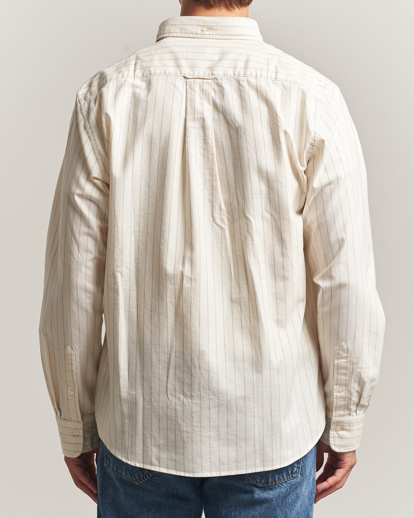 Mies | Kauluspaidat | Gant | Regular Fit Archive Oxford Striped Shirt Cream