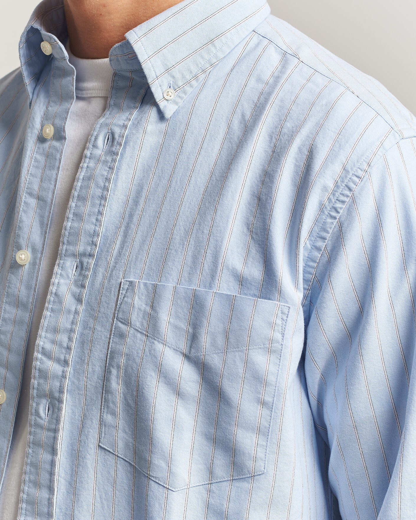 Mies | Kauluspaidat | Gant | Regular Fit Archive Oxford Striped Shirt Clear Sky