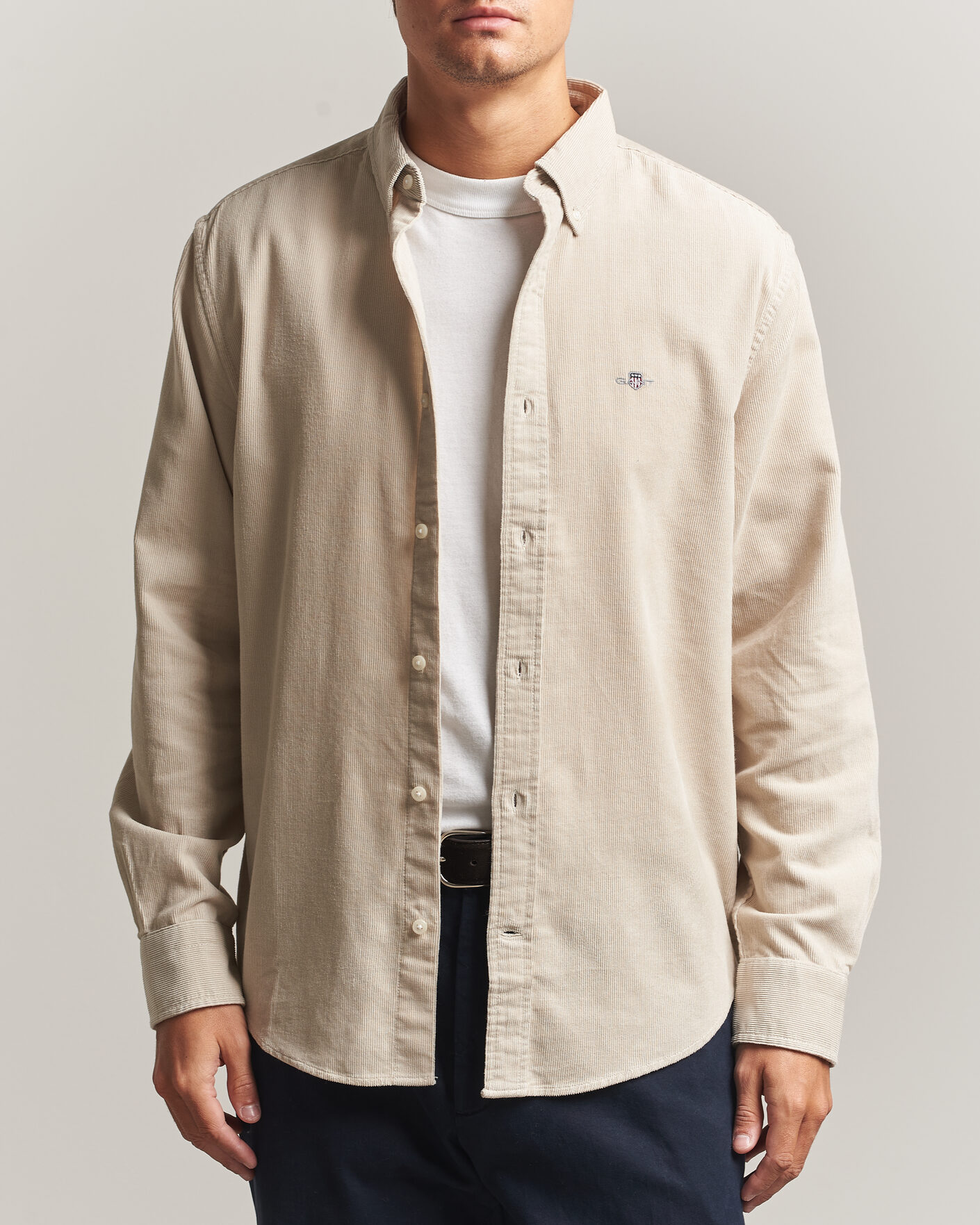 Mies | Kauluspaidat | Gant | Regular Fit Corduroy Shirt Clay Beige