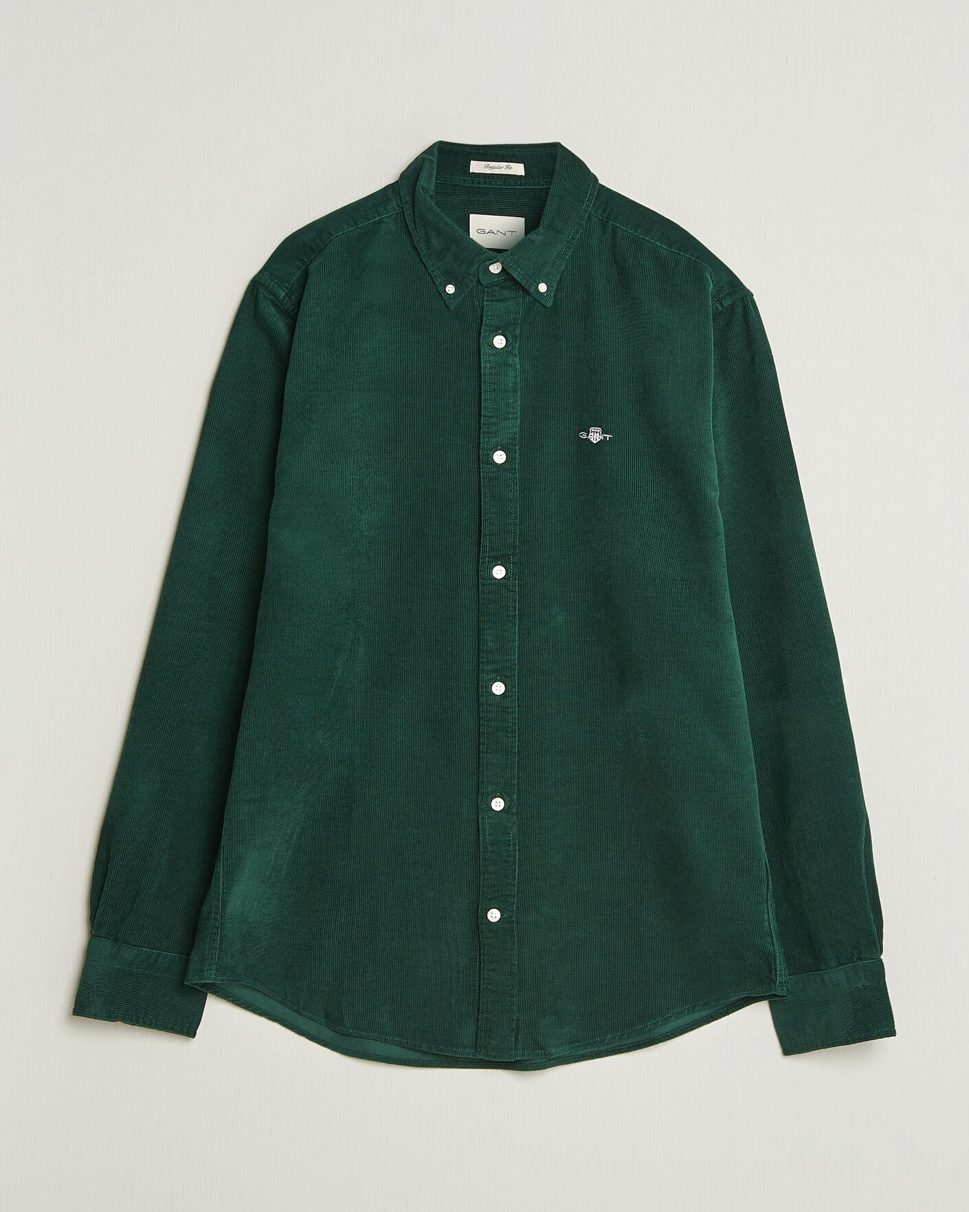 Mies | Kauluspaidat | Gant | Regular Fit Corduroy Shirt Tartan Green