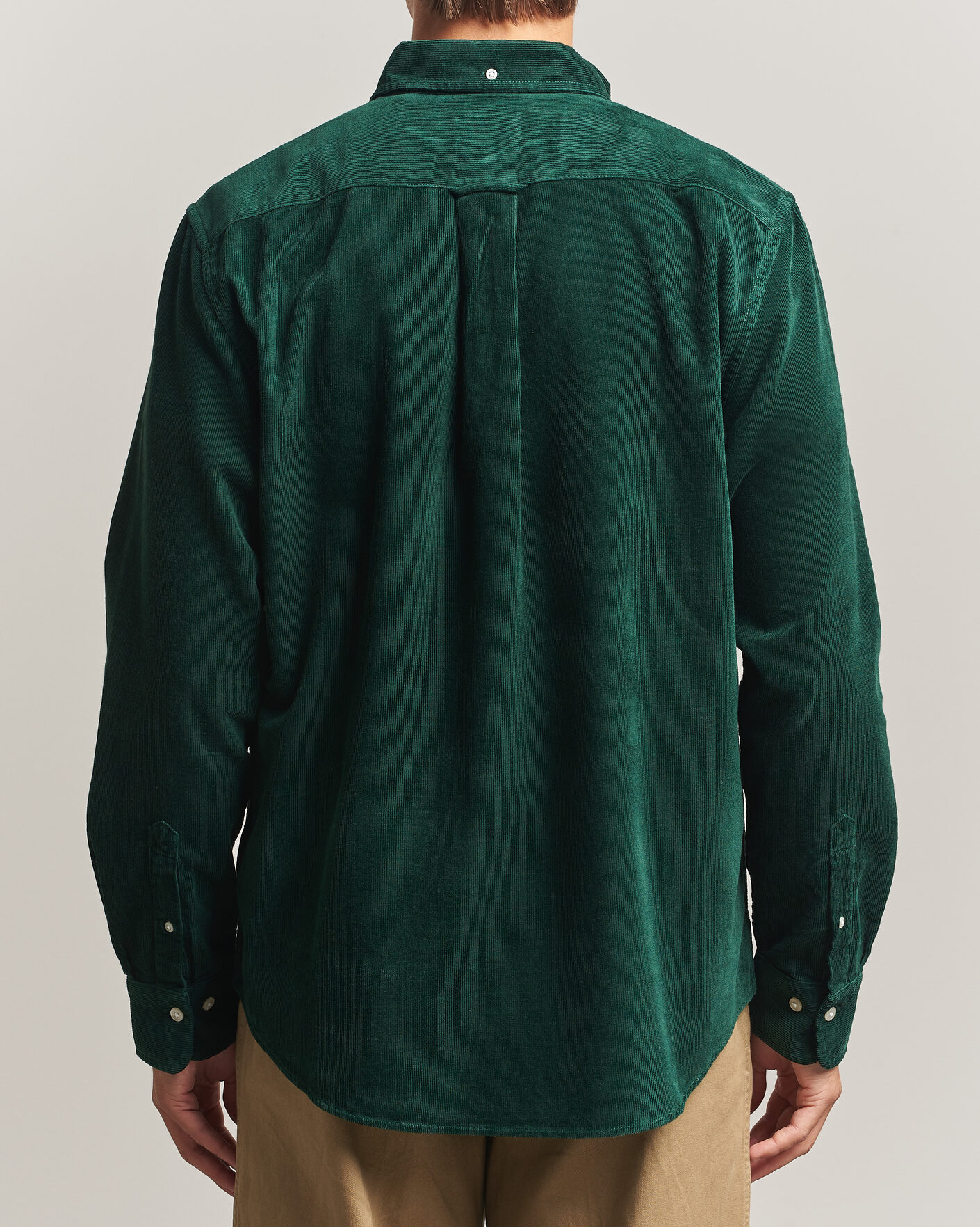 Mies | Kauluspaidat | Gant | Regular Fit Corduroy Shirt Tartan Green
