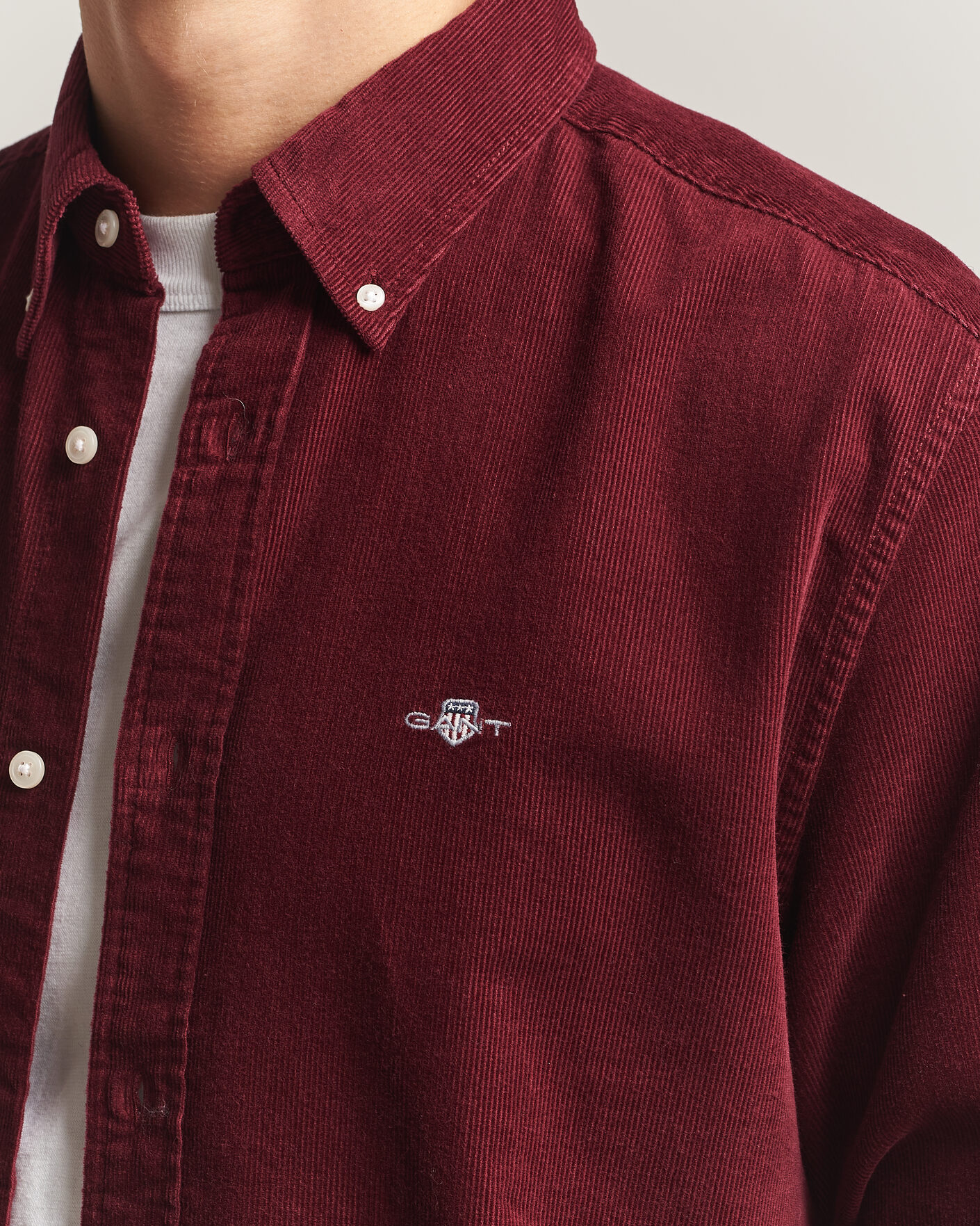 Mies | Kauluspaidat | Gant | Regular Fit Corduroy Shirt Deep Grape Wine