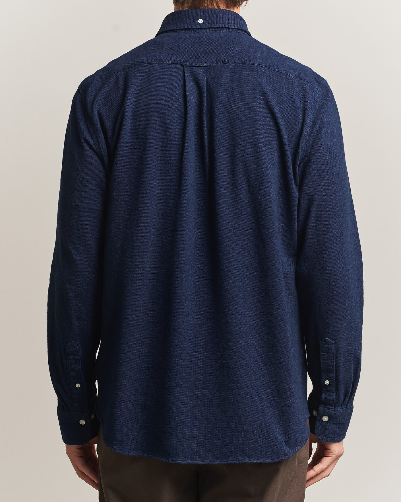 Mies | Kauluspaidat | Gant | Regular Fit Indigo Jersey Pique Shirt Dark Blue