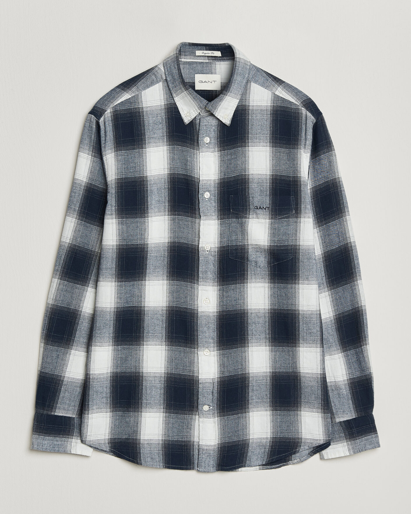 Mies | Kauluspaidat | Gant | Regular Fit Windblown Flannel Checked Shirt Evening Blue