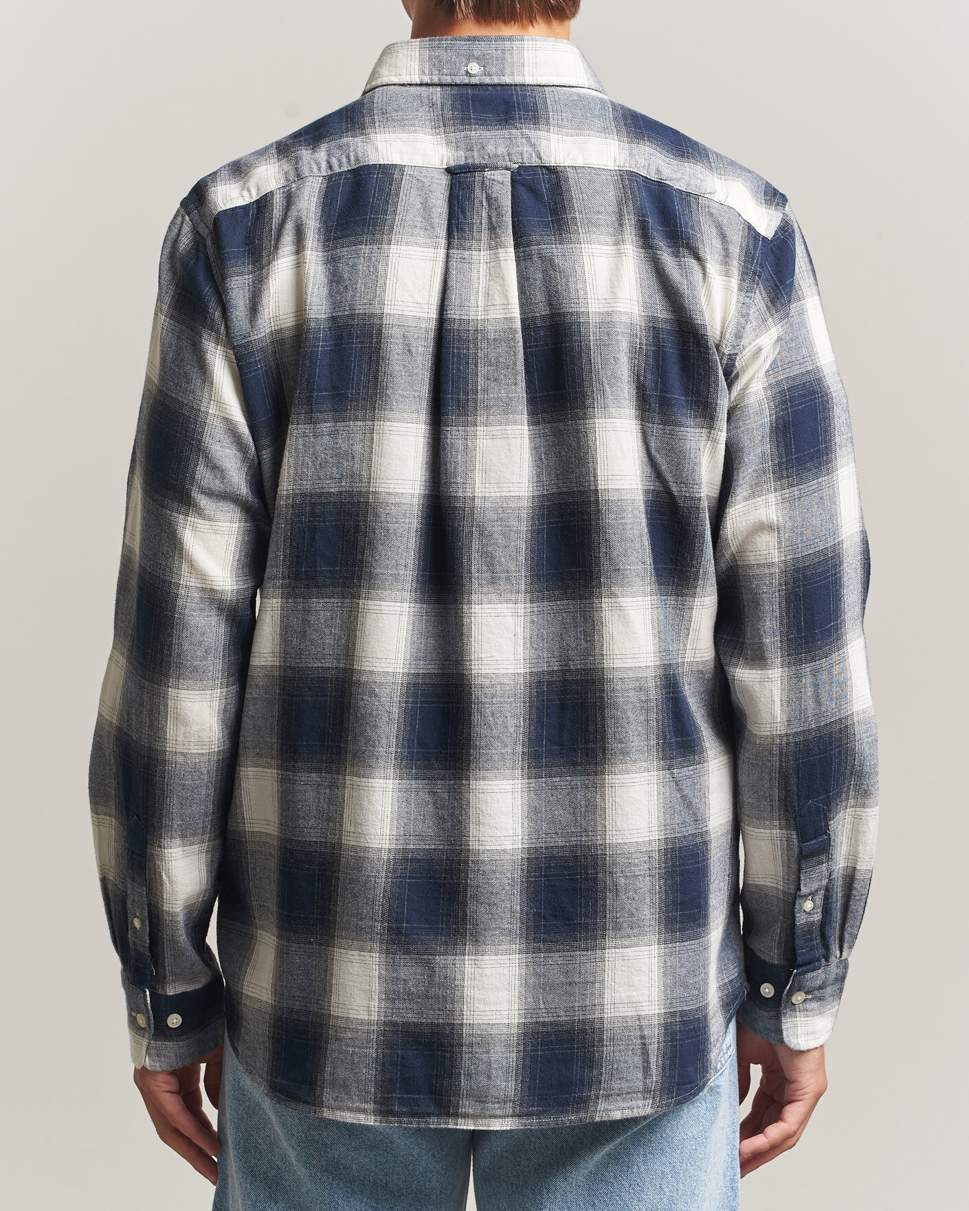 Mies | Kauluspaidat | Gant | Regular Fit Windblown Flannel Checked Shirt Evening Blue