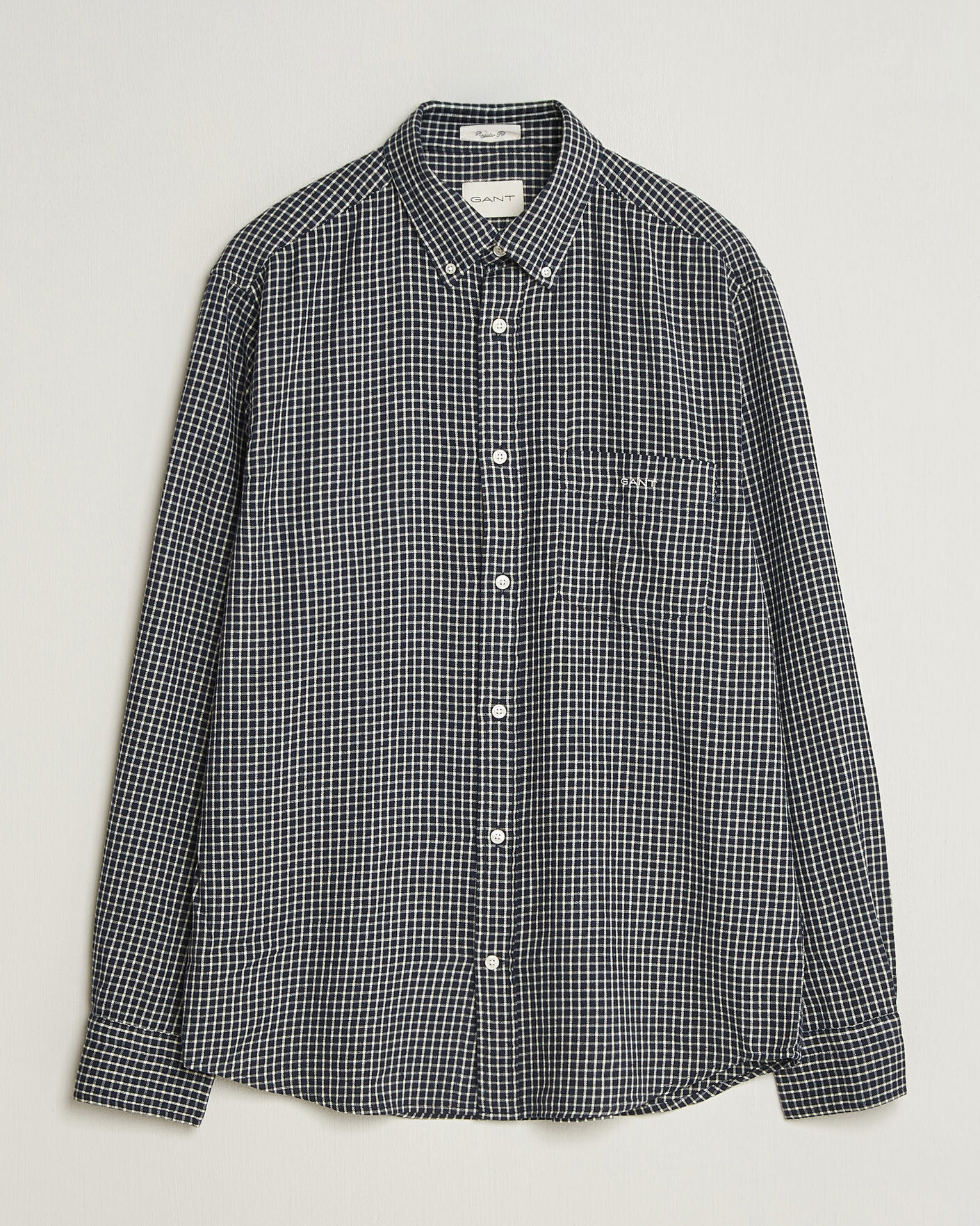 Mies | Kauluspaidat | Gant | Regular Fit Windblown Flannel Checked Shirt Evening Blue