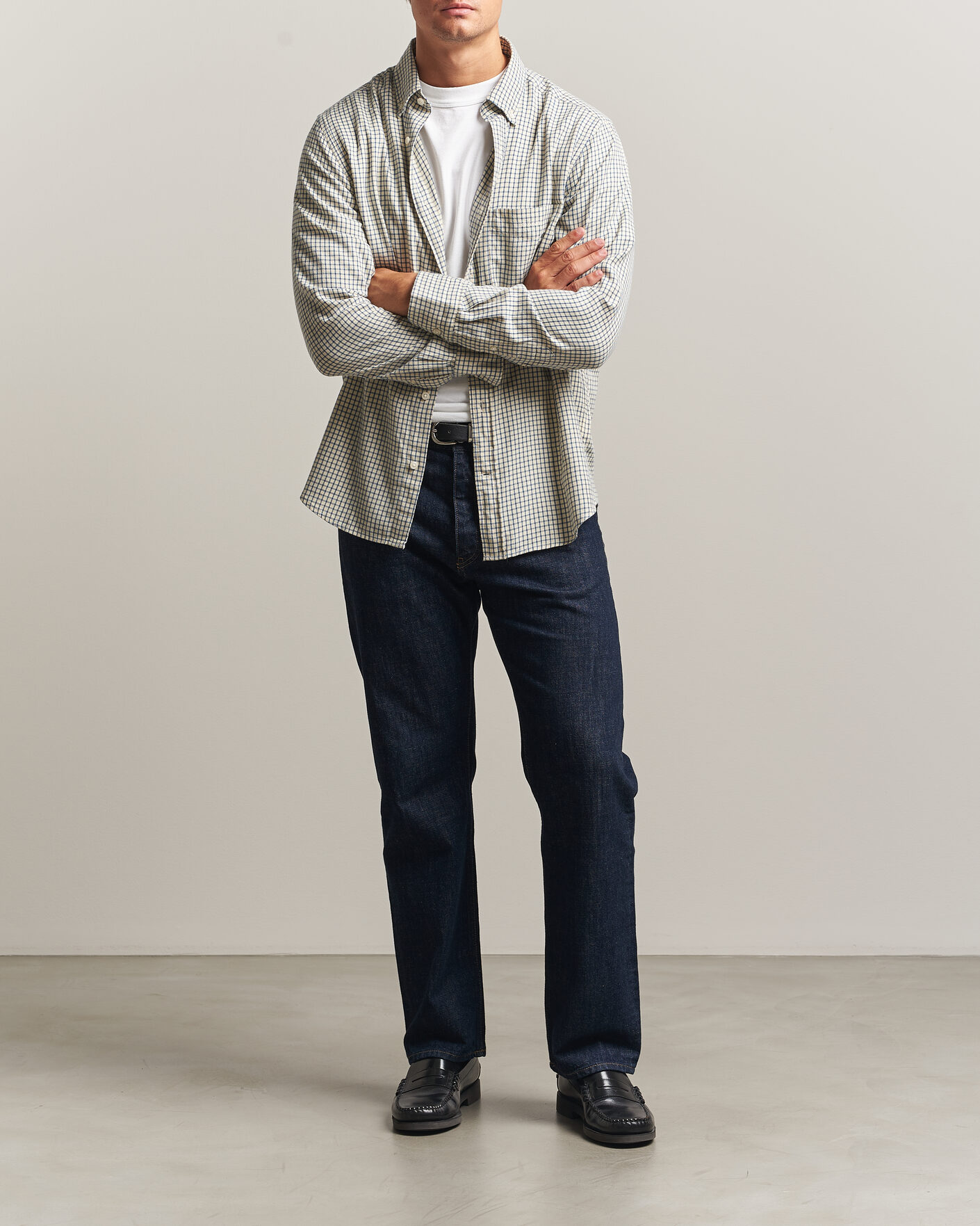 Mies | Kauluspaidat | Gant | Regular Fit Windblown Flannel Checked Shirt Blue Horizon